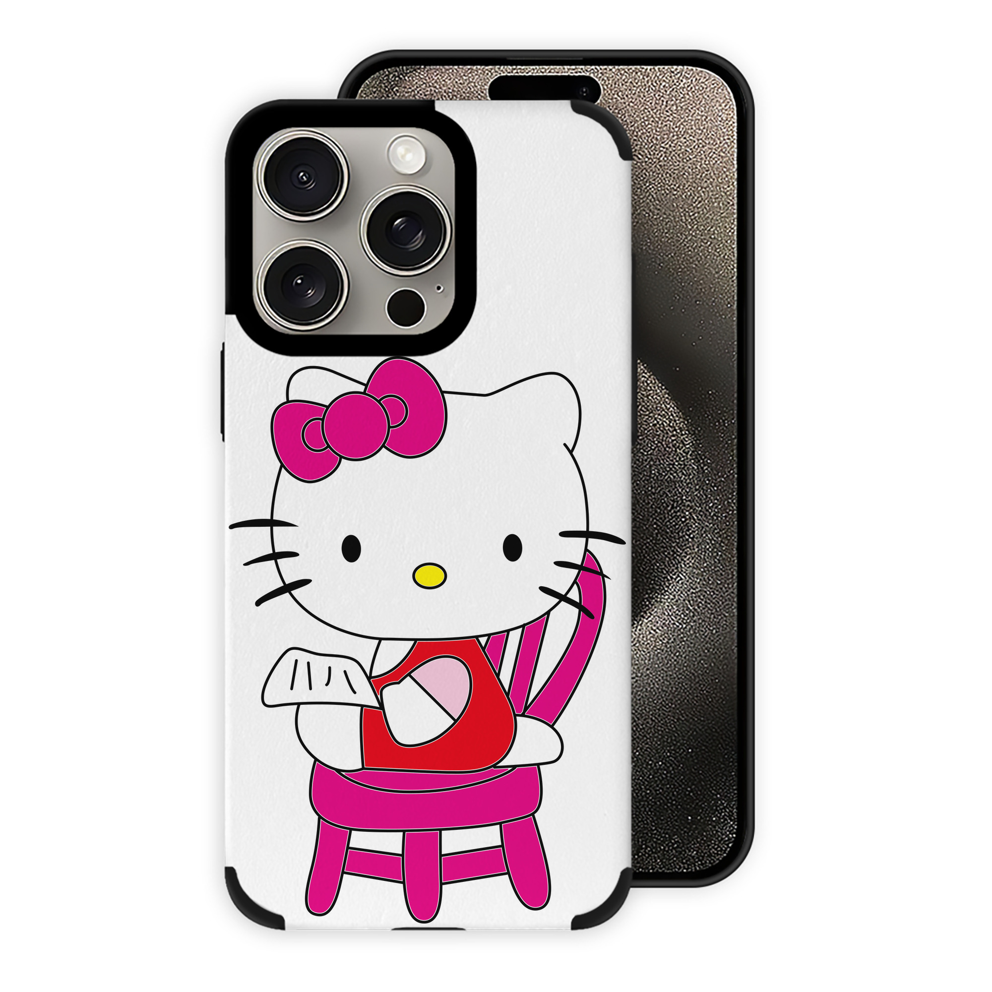 （画像用） Hello Kitty ハローキティ 【iPhone15ProMax対応】 PUレザー スマホケース 耐衝撃＆黄変防止
