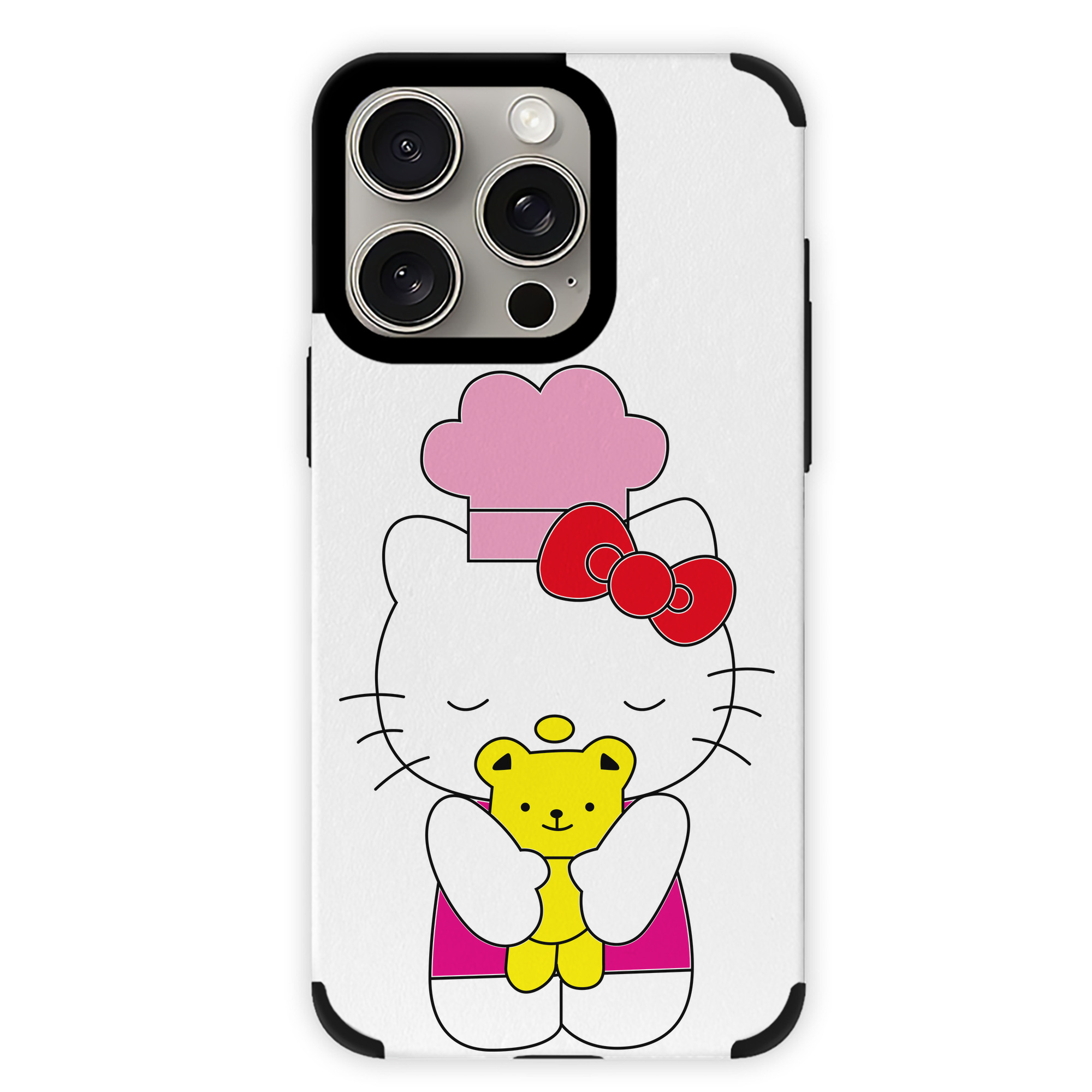 （画像用） Hello Kitty ハローキティ 【iPhone15ProMax対応】 PUレザー スマホケース 耐衝撃＆黄変防止