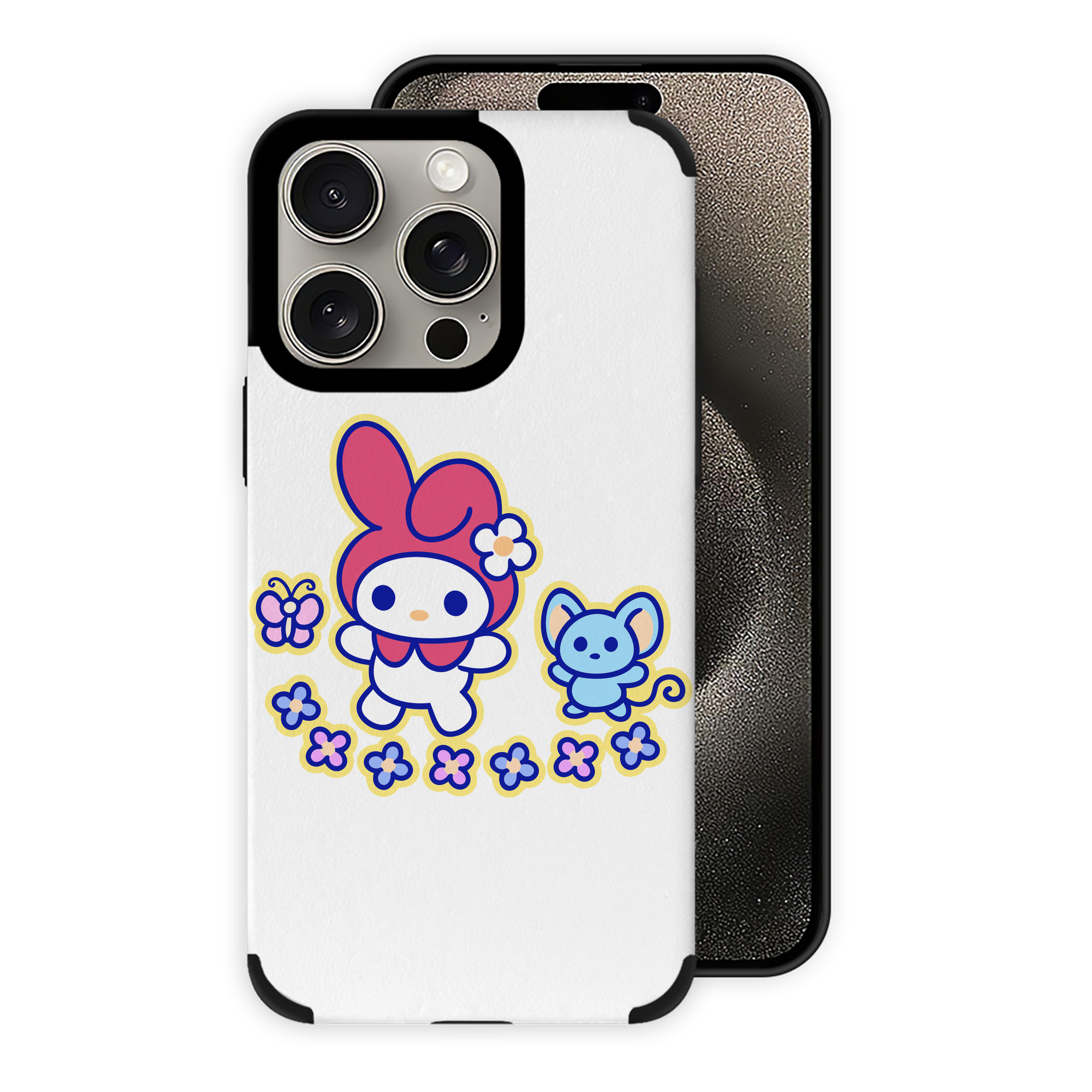 （画像用） Hello Kitty ハローキティ 【iPhone15ProMax対応】 PUレザー スマホケース 耐衝撃＆黄変防止