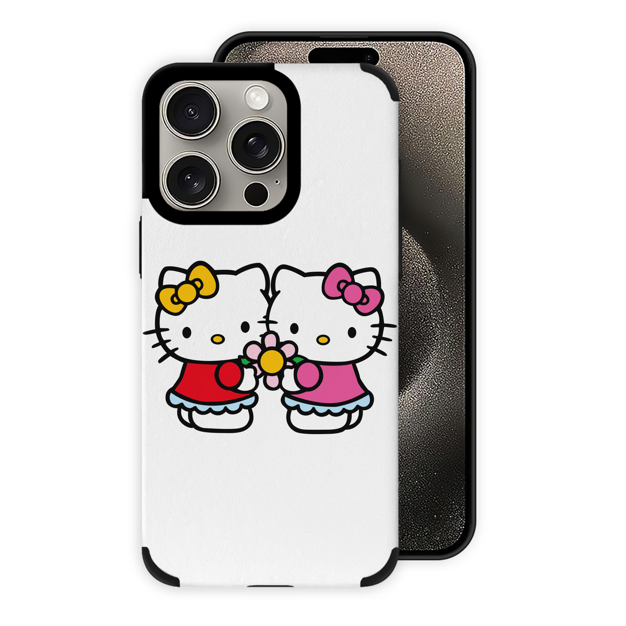 （画像用） Hello Kitty ハローキティ 【iPhone15ProMax対応】 PUレザー スマホケース 耐衝撃＆黄変防止