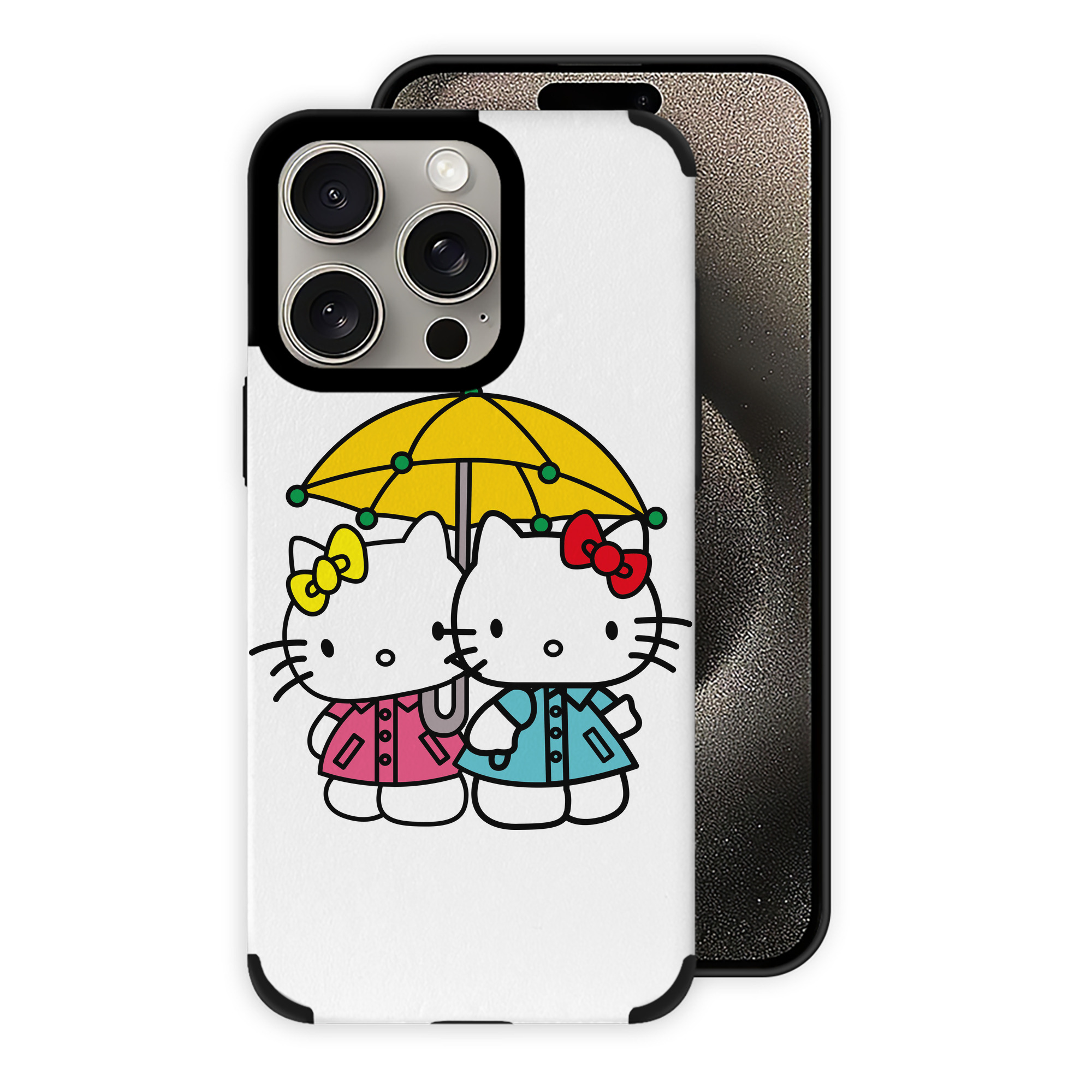 （画像用） Hello Kitty ハローキティ 【iPhone15ProMax対応】 PUレザー スマホケース 耐衝撃＆黄変防止
