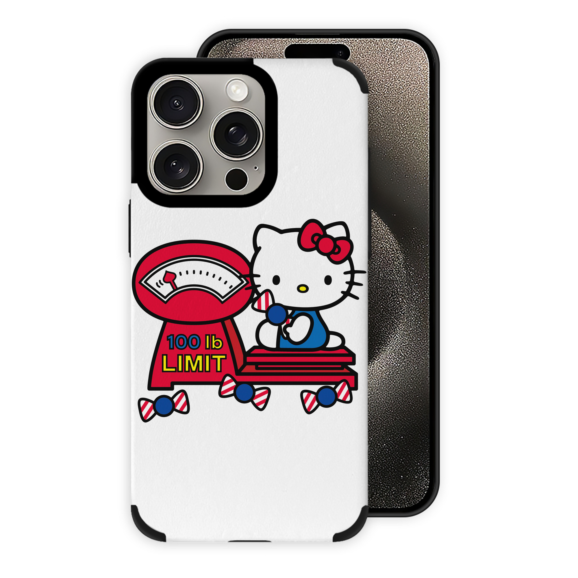 （画像用） Hello Kitty ハローキティ 【iPhone15ProMax対応】 PUレザー スマホケース 耐衝撃＆黄変防止