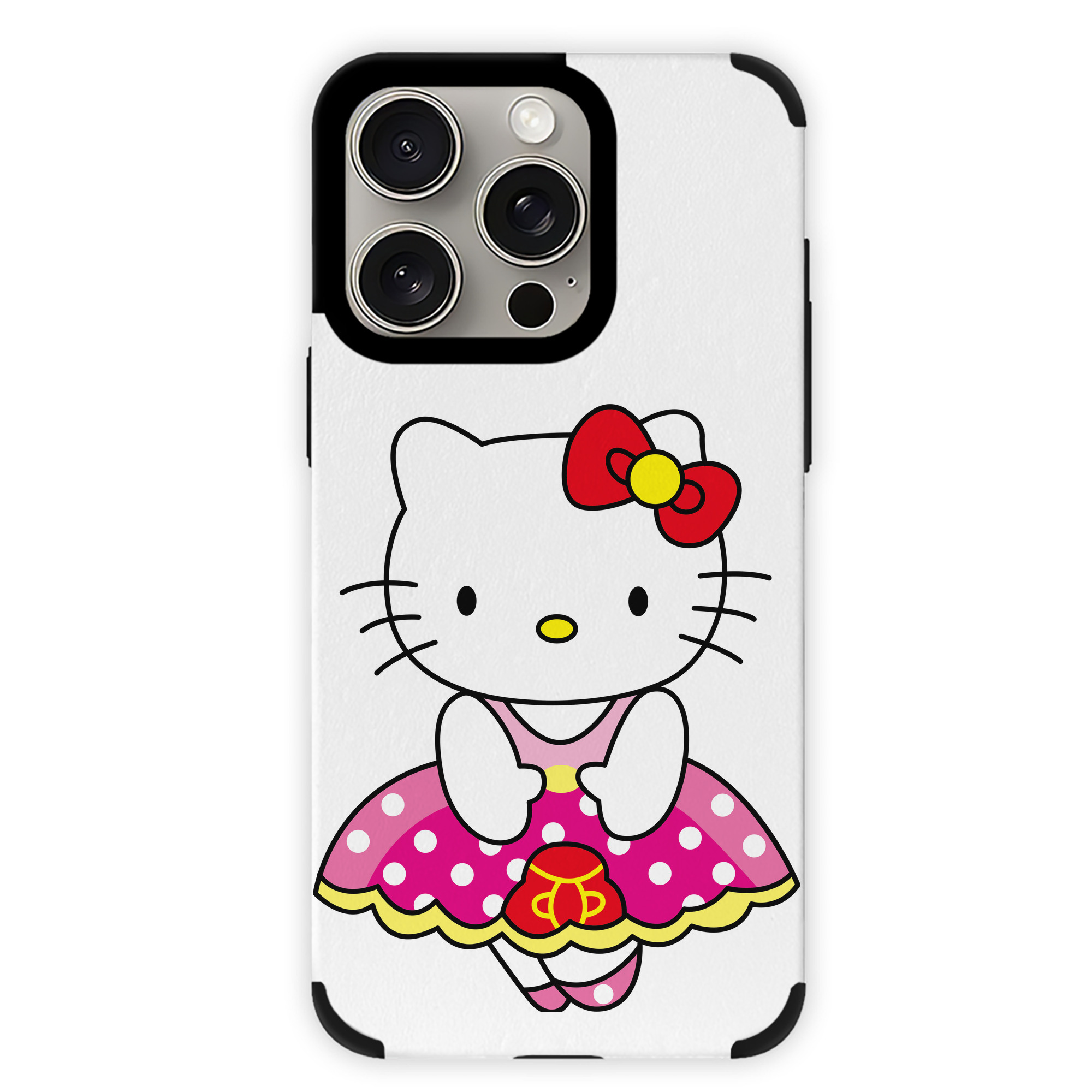 （画像用） Hello Kitty ハローキティ 【iPhone15ProMax対応】 PUレザー スマホケース 耐衝撃＆黄変防止
