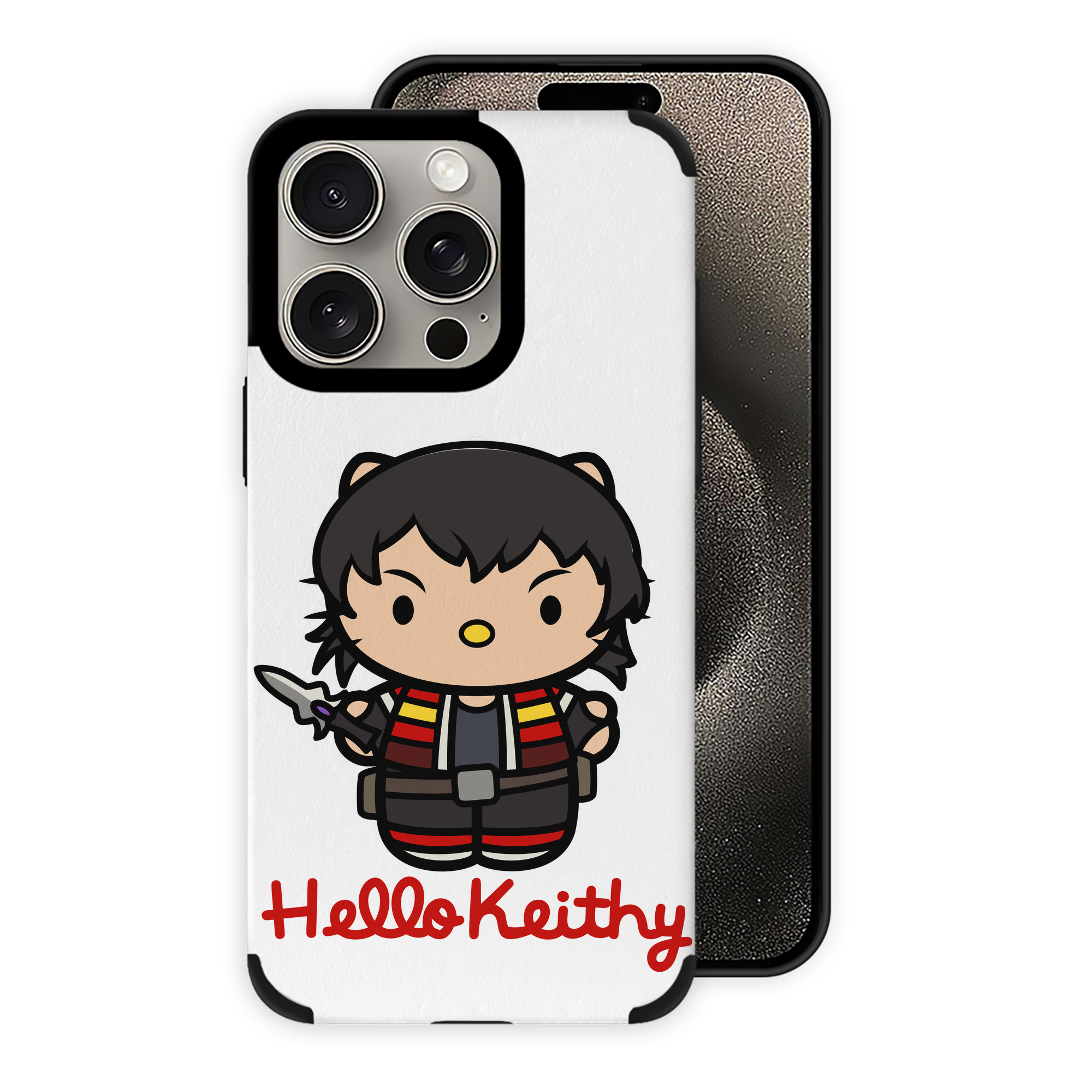 （画像用） Hello Kitty ハローキティ 【iPhone15ProMax対応】 PUレザー スマホケース 耐衝撃＆黄変防止