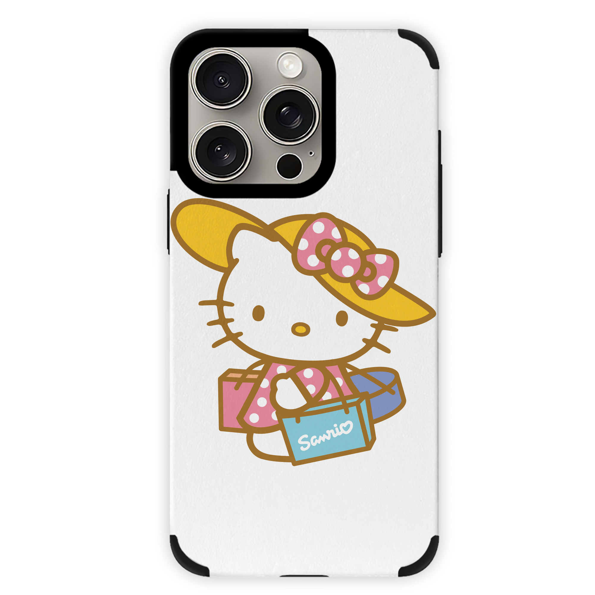 （画像用） Hello Kitty ハローキティ 【iPhone15ProMax対応】 PUレザー スマホケース 耐衝撃＆黄変防止