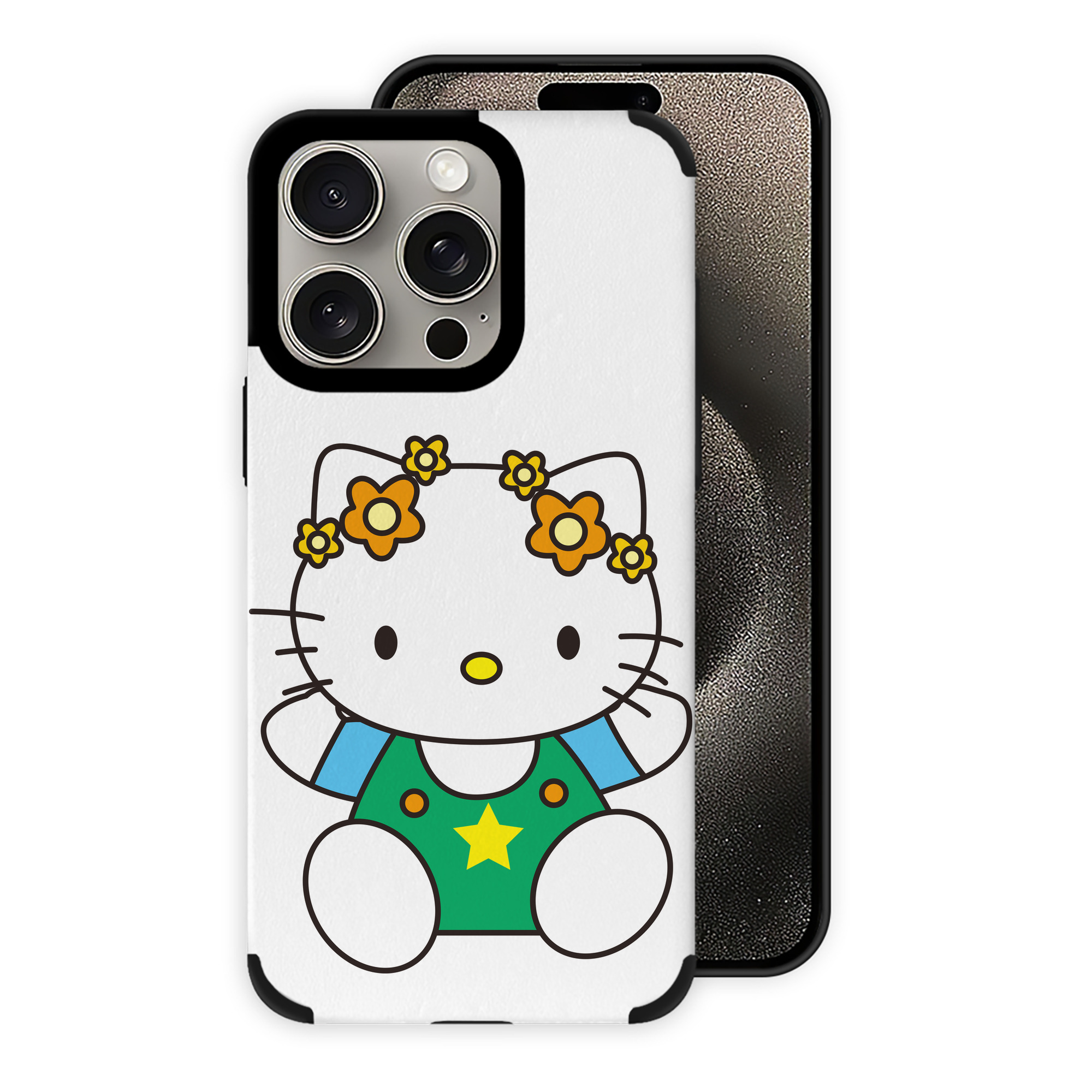 （画像用） Hello Kitty ハローキティ 【iPhone15ProMax対応】 PUレザー スマホケース 耐衝撃＆黄変防止