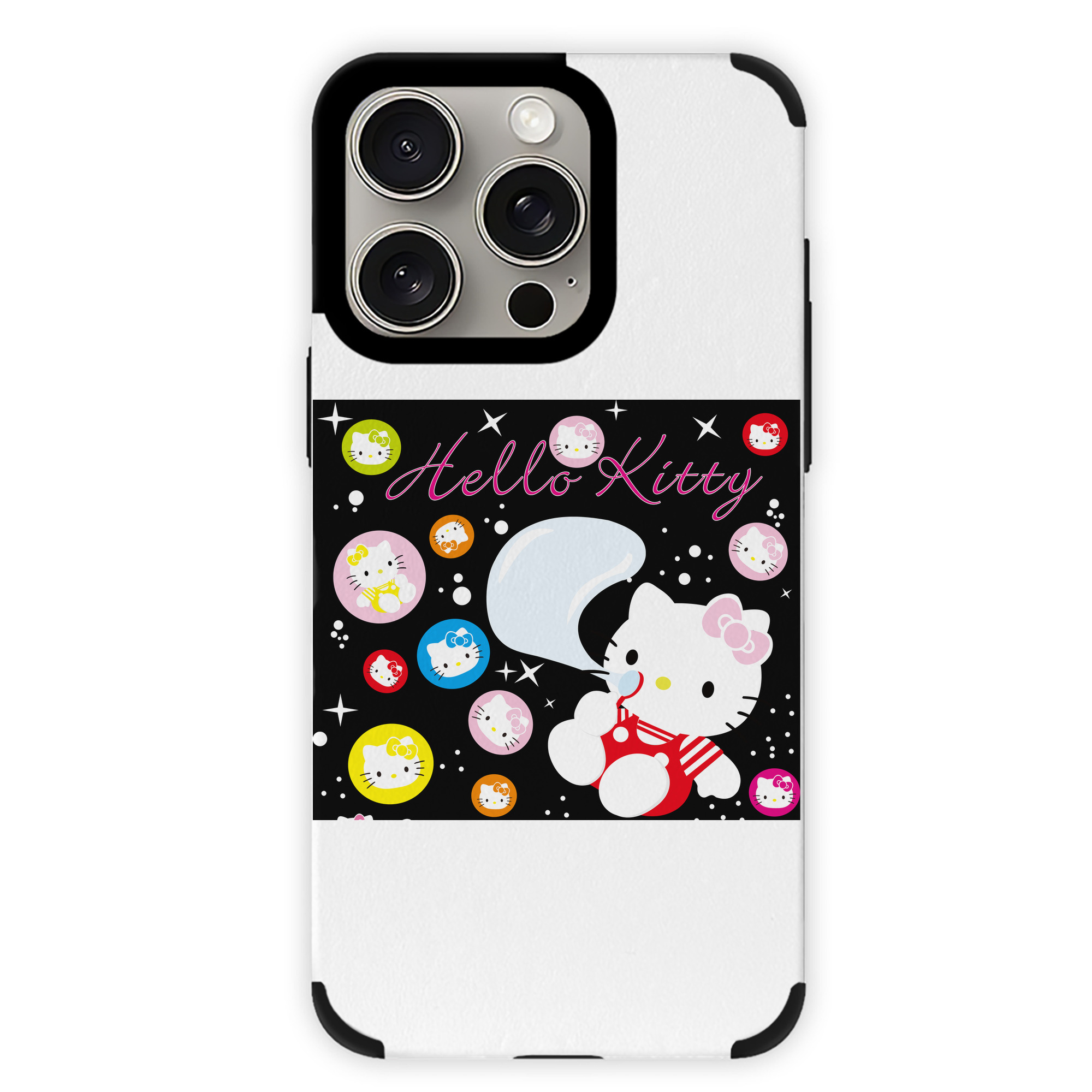 （画像用） Hello Kitty ハローキティ 【iPhone15ProMax対応】 PUレザー スマホケース 耐衝撃＆黄変防止