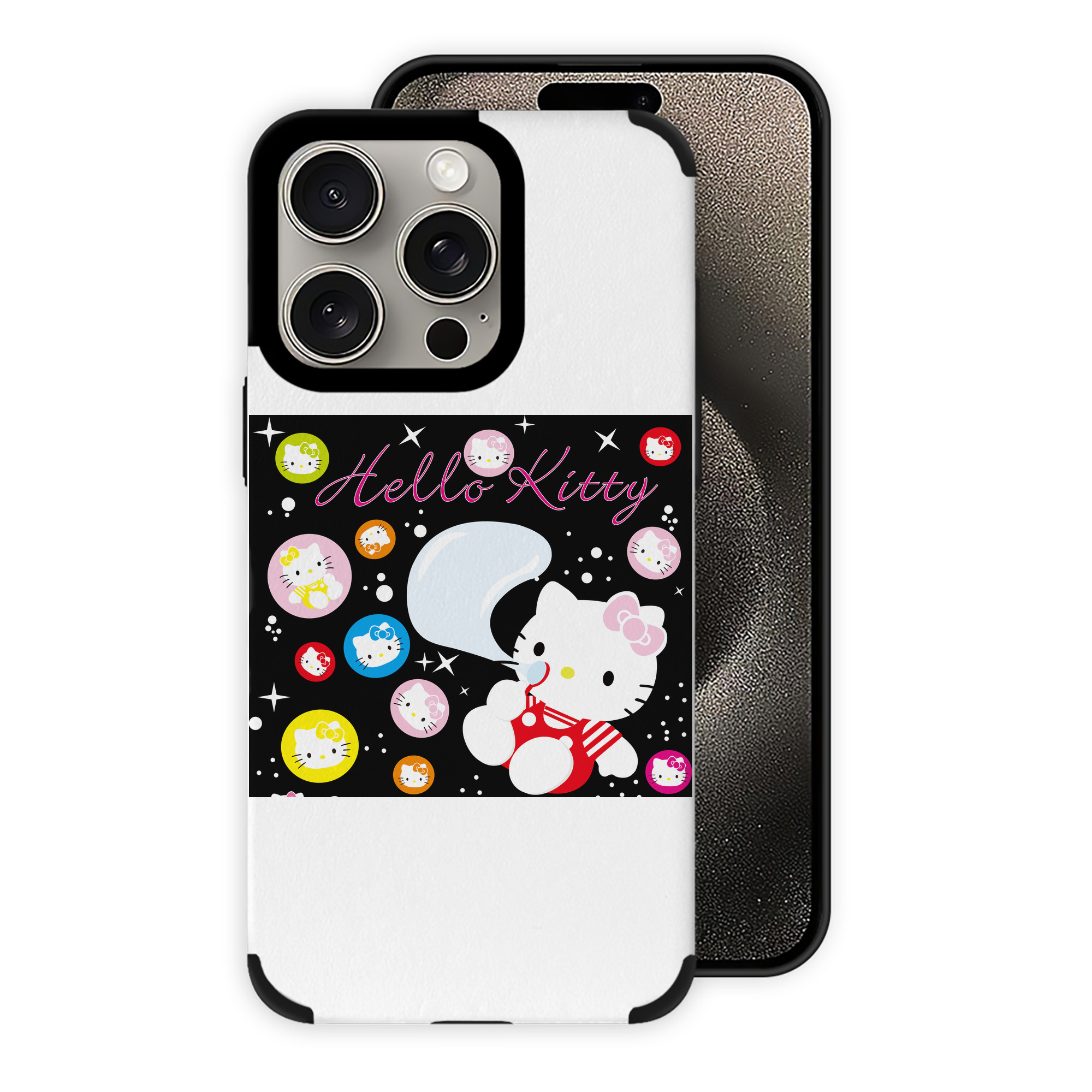 （画像用） Hello Kitty ハローキティ 【iPhone15ProMax対応】 PUレザー スマホケース 耐衝撃＆黄変防止