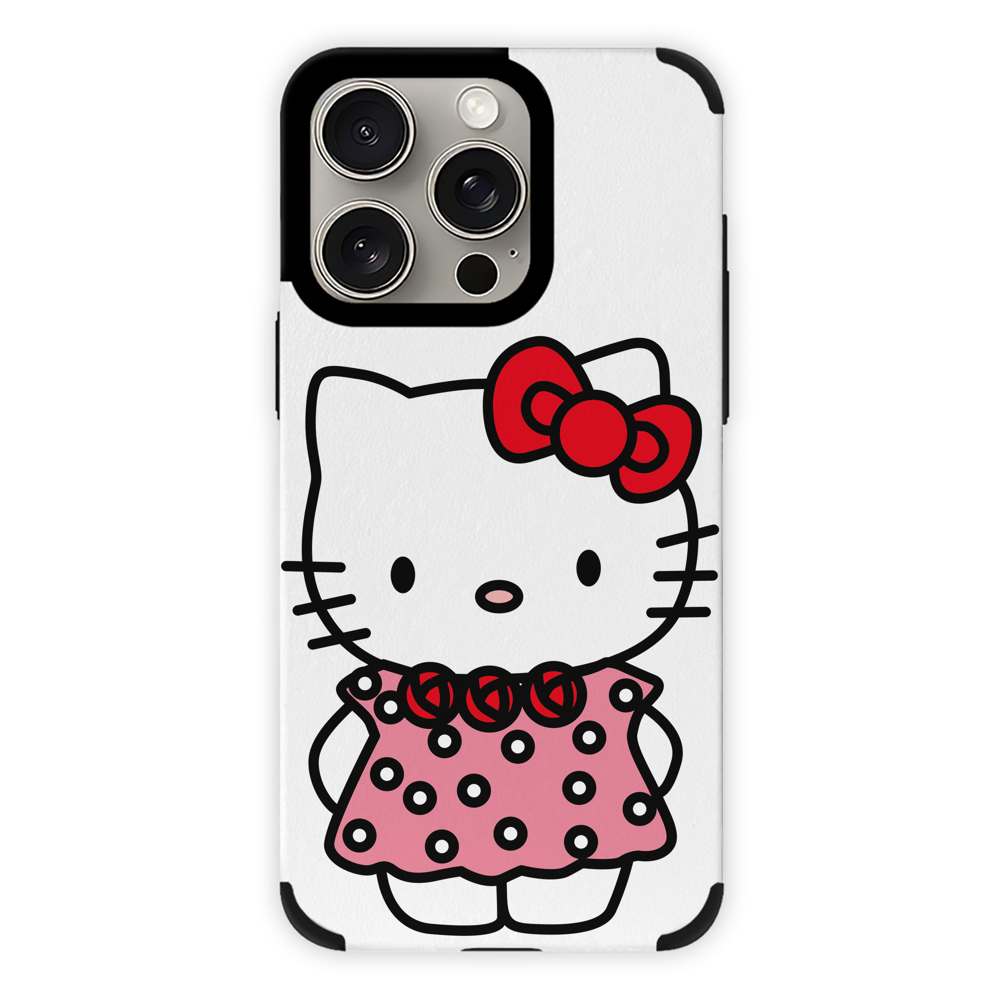 （画像用） Hello Kitty ハローキティ 【iPhone15ProMax対応】 PUレザー スマホケース 耐衝撃＆黄変防止