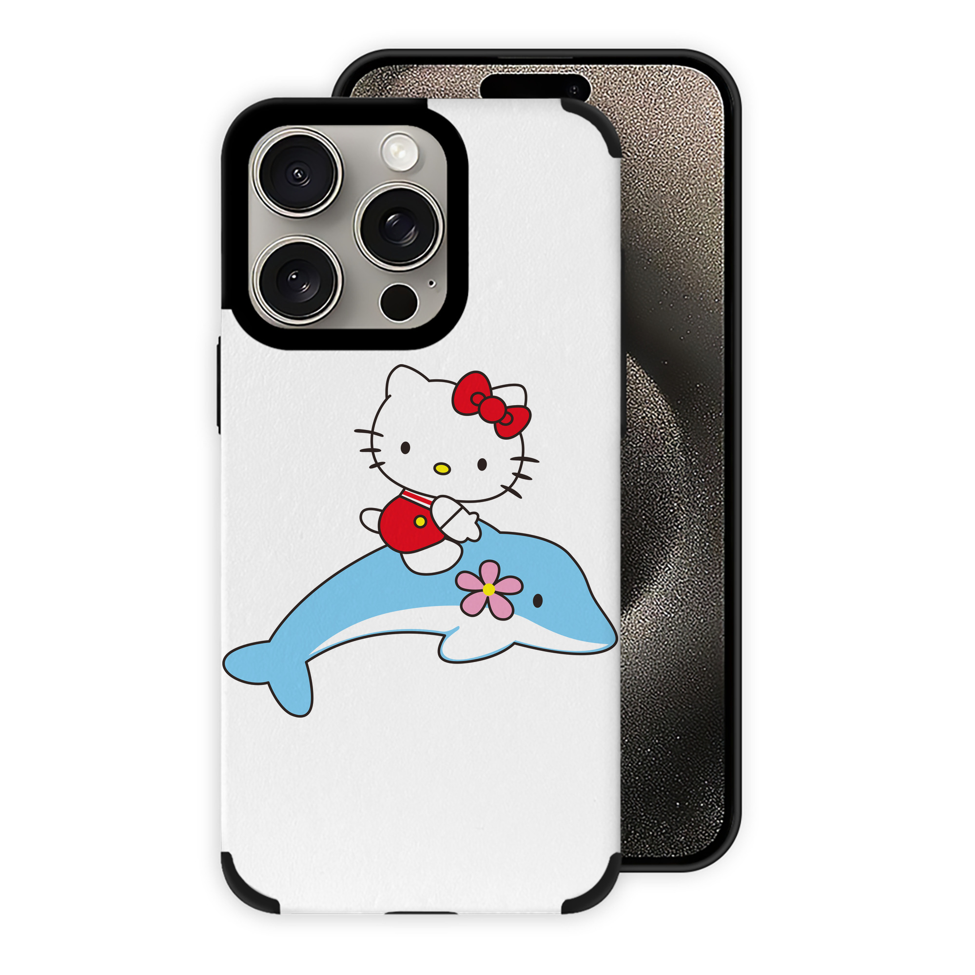 （画像用） Hello Kitty ハローキティ 【iPhone15ProMax対応】 PUレザー スマホケース 耐衝撃＆黄変防止