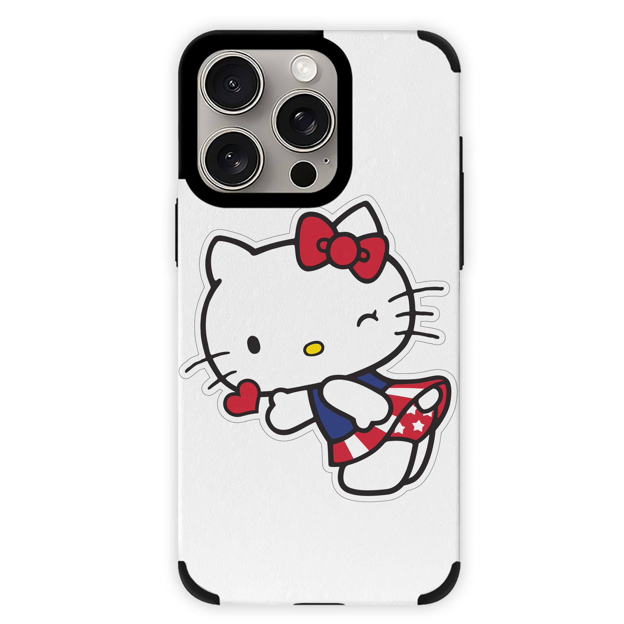 （画像用） Hello Kitty ハローキティ 【iPhone15ProMax対応】 PUレザー スマホケース 耐衝撃＆黄変防止