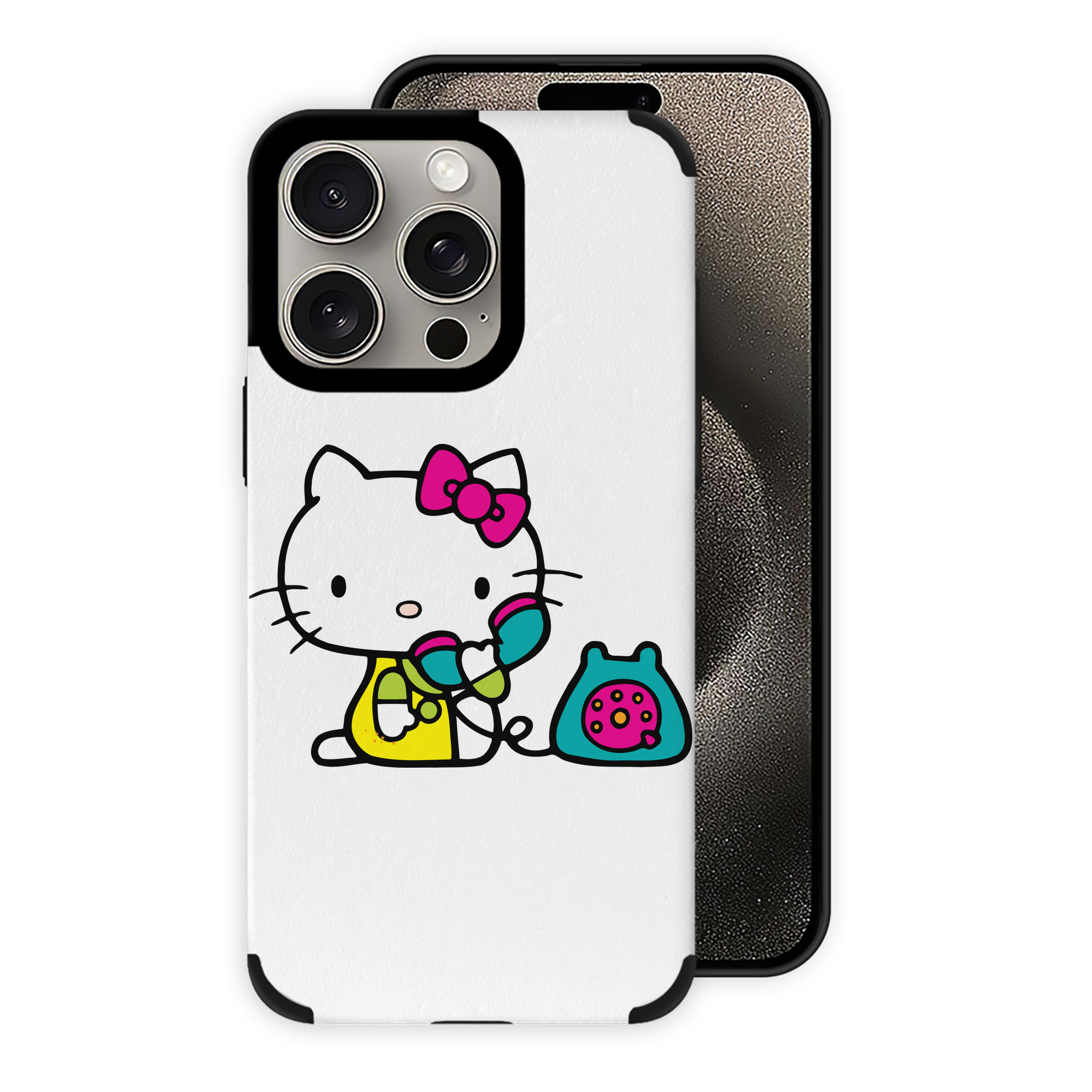 （画像用） Hello Kitty ハローキティ 【iPhone15ProMax対応】 PUレザー スマホケース 耐衝撃＆黄変防止
