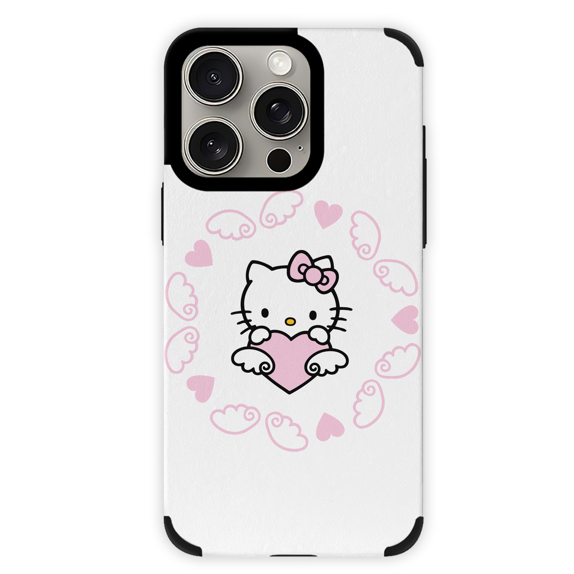 （画像用） Hello Kitty ハローキティ 【iPhone15ProMax対応】 PUレザー スマホケース 耐衝撃＆黄変防止