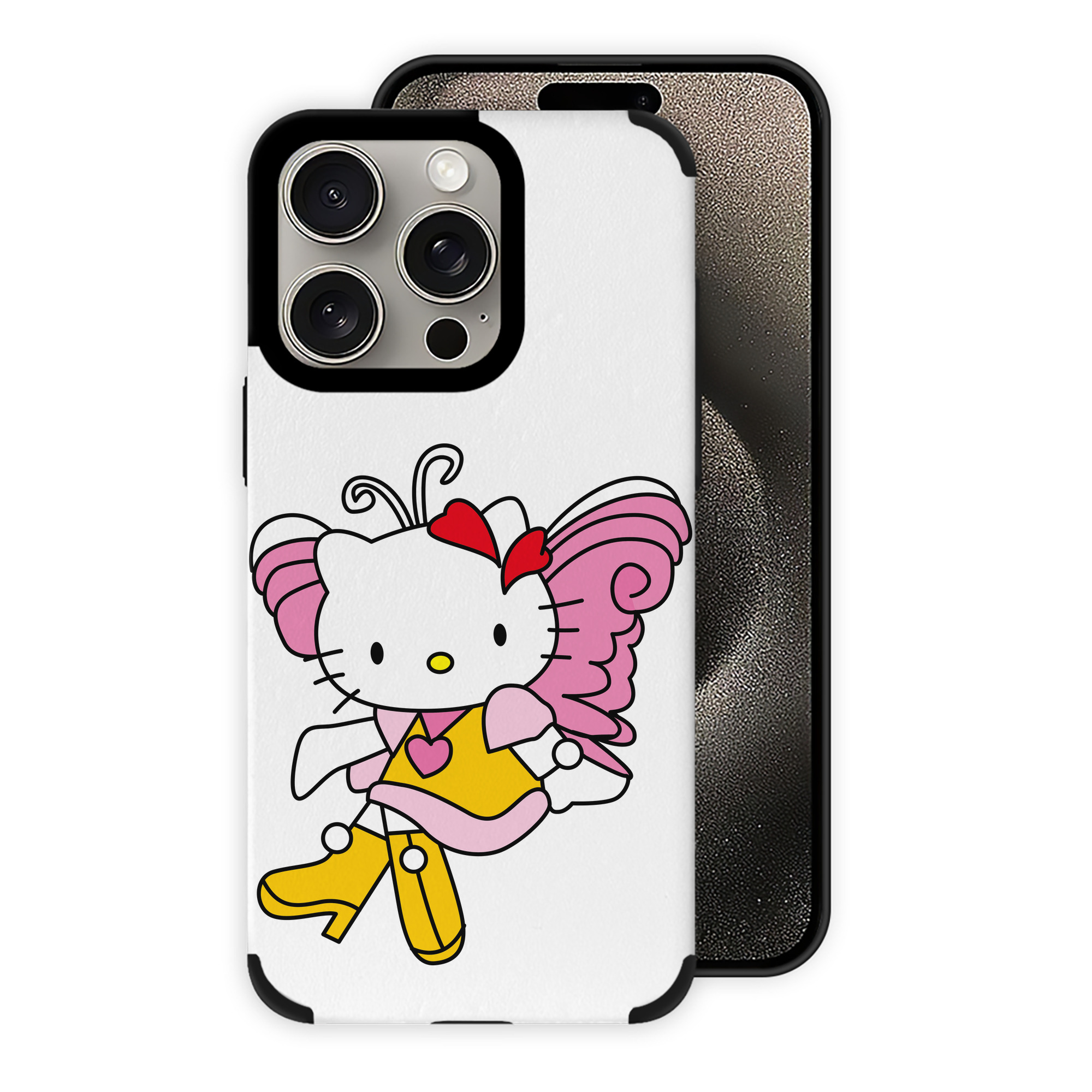 （画像用） Hello Kitty ハローキティ 【iPhone15ProMax対応】 PUレザー スマホケース 耐衝撃＆黄変防止