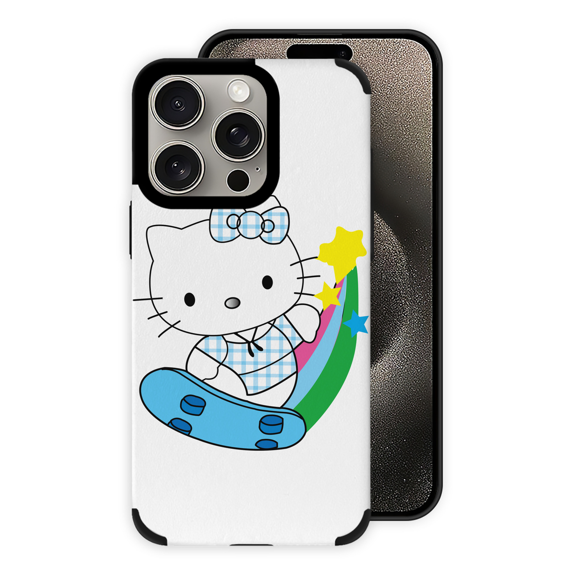（画像用） Hello Kitty ハローキティ 【iPhone15ProMax対応】 PUレザー スマホケース 耐衝撃＆黄変防止