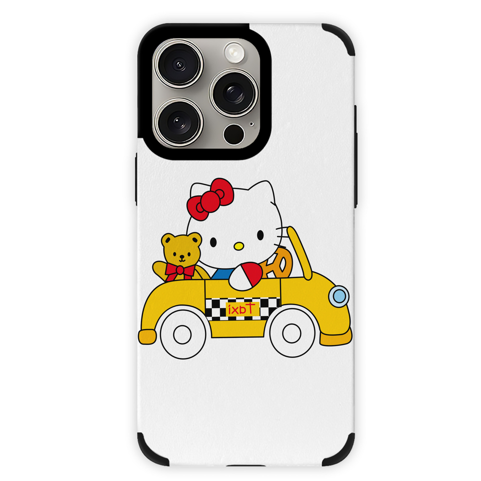 （画像用） Hello Kitty ハローキティ 【iPhone15ProMax対応】 PUレザー スマホケース 耐衝撃＆黄変防止