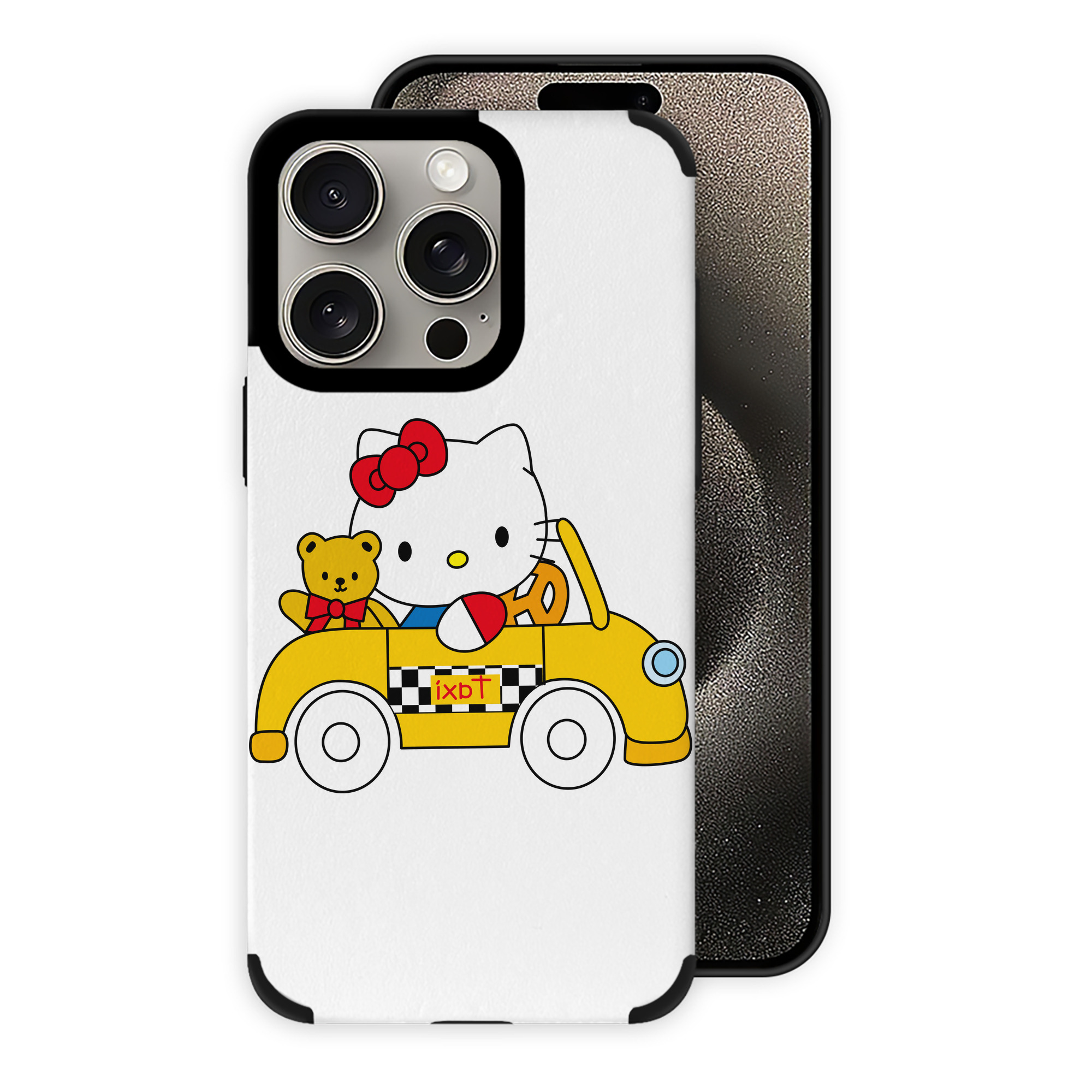 （画像用） Hello Kitty ハローキティ 【iPhone15ProMax対応】 PUレザー スマホケース 耐衝撃＆黄変防止