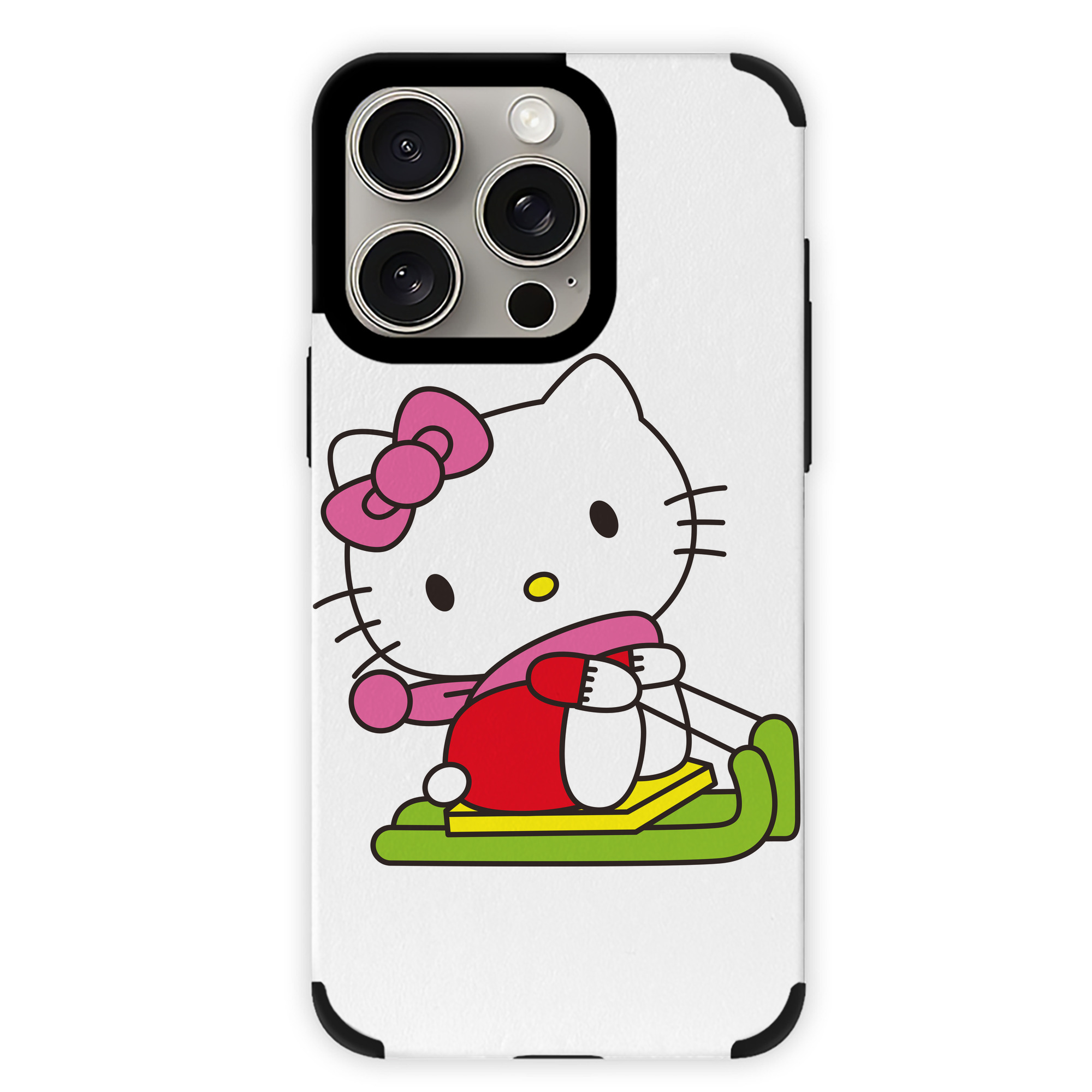 （画像用） Hello Kitty ハローキティ 【iPhone15ProMax対応】 PUレザー スマホケース 耐衝撃＆黄変防止