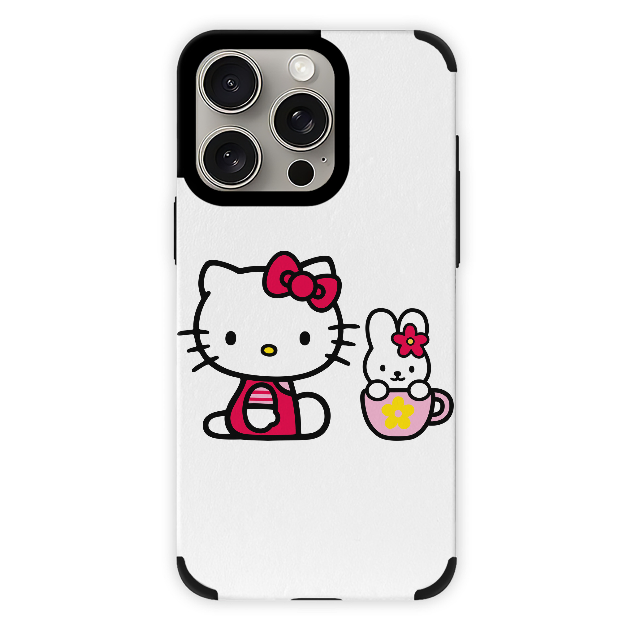 （画像用） Hello Kitty ハローキティ 【iPhone15ProMax対応】 PUレザー スマホケース 耐衝撃＆黄変防止