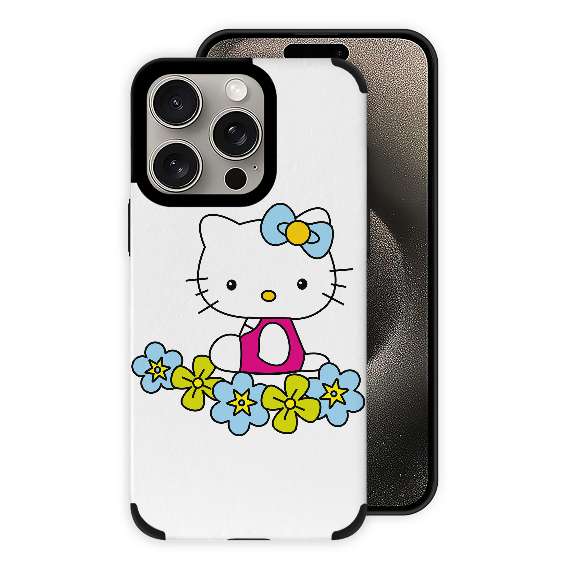 （画像用） Hello Kitty ハローキティ 【iPhone15ProMax対応】 PUレザー スマホケース 耐衝撃＆黄変防止