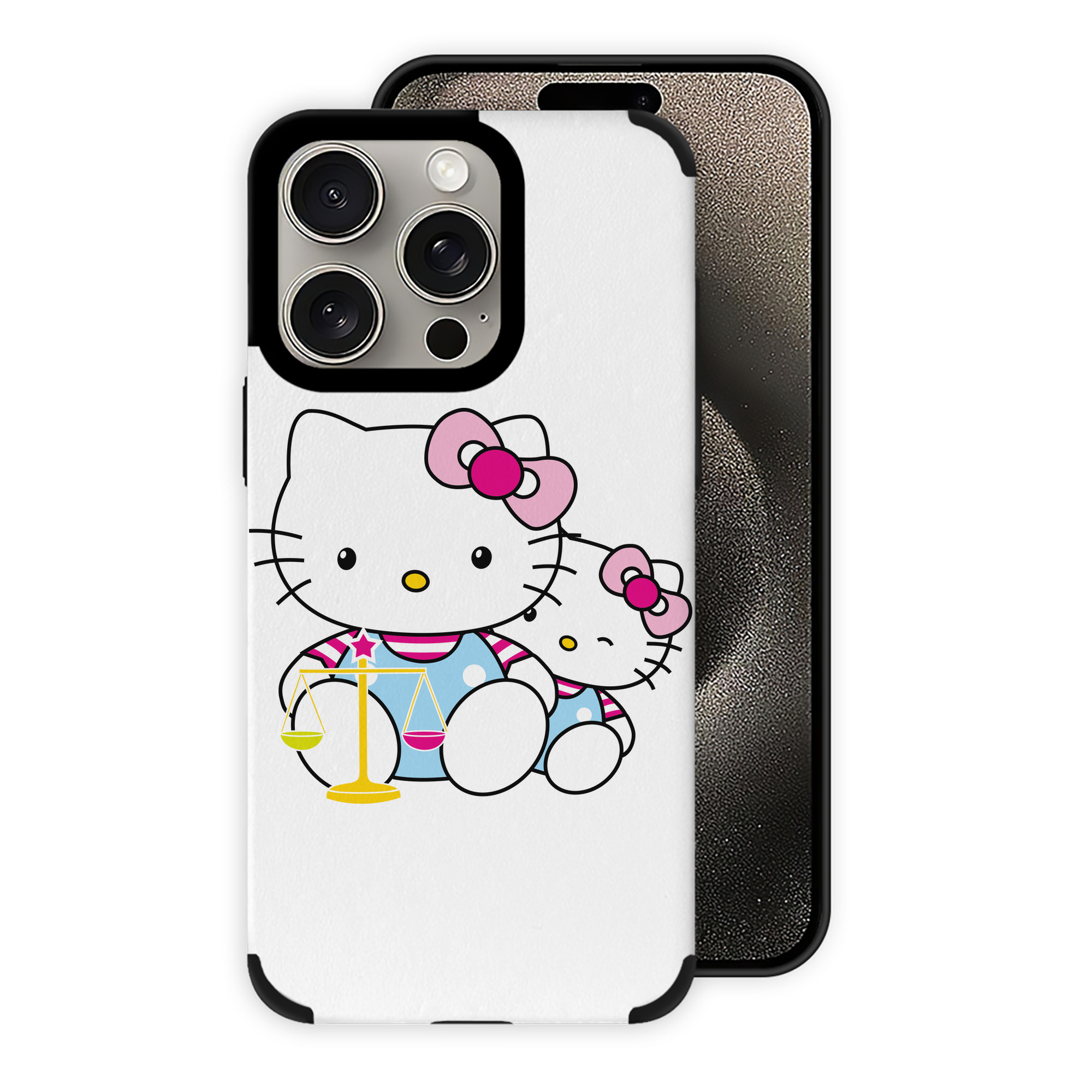 （画像用） Hello Kitty ハローキティ 【iPhone15ProMax対応】 PUレザー スマホケース 耐衝撃＆黄変防止