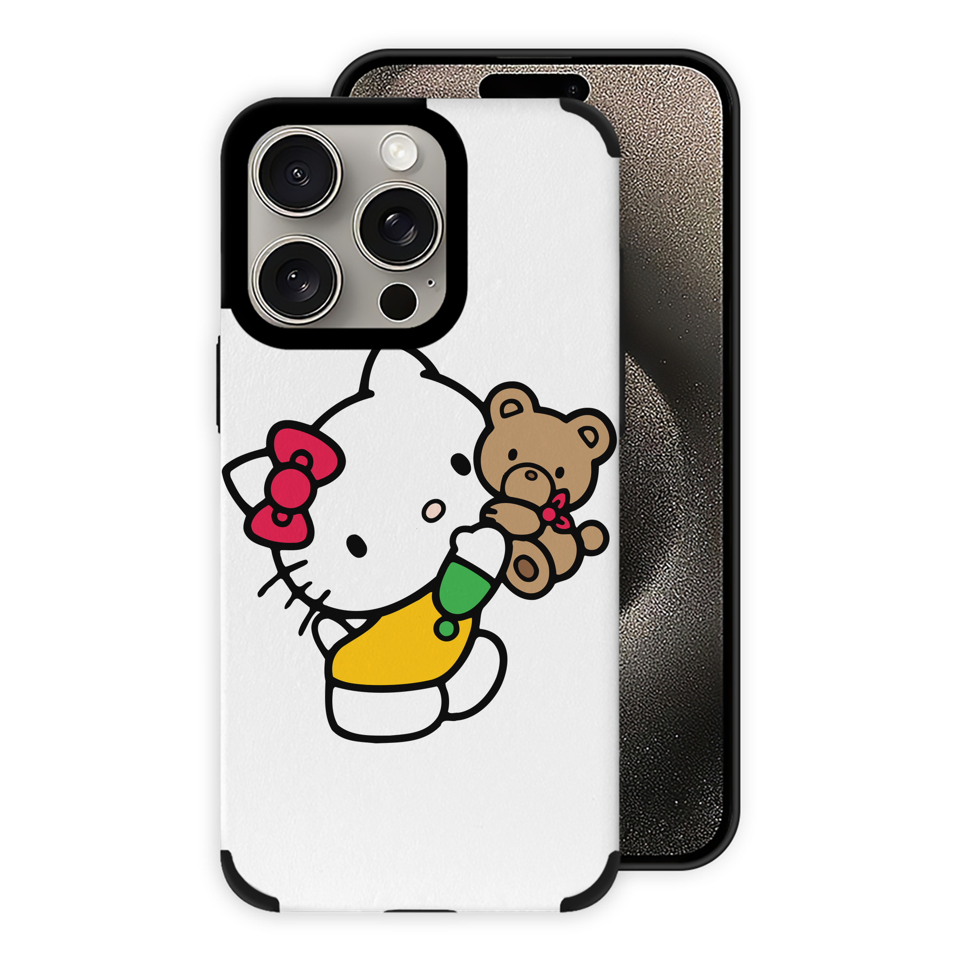 （画像用） Hello Kitty ハローキティ 【iPhone15ProMax対応】 PUレザー スマホケース 耐衝撃＆黄変防止