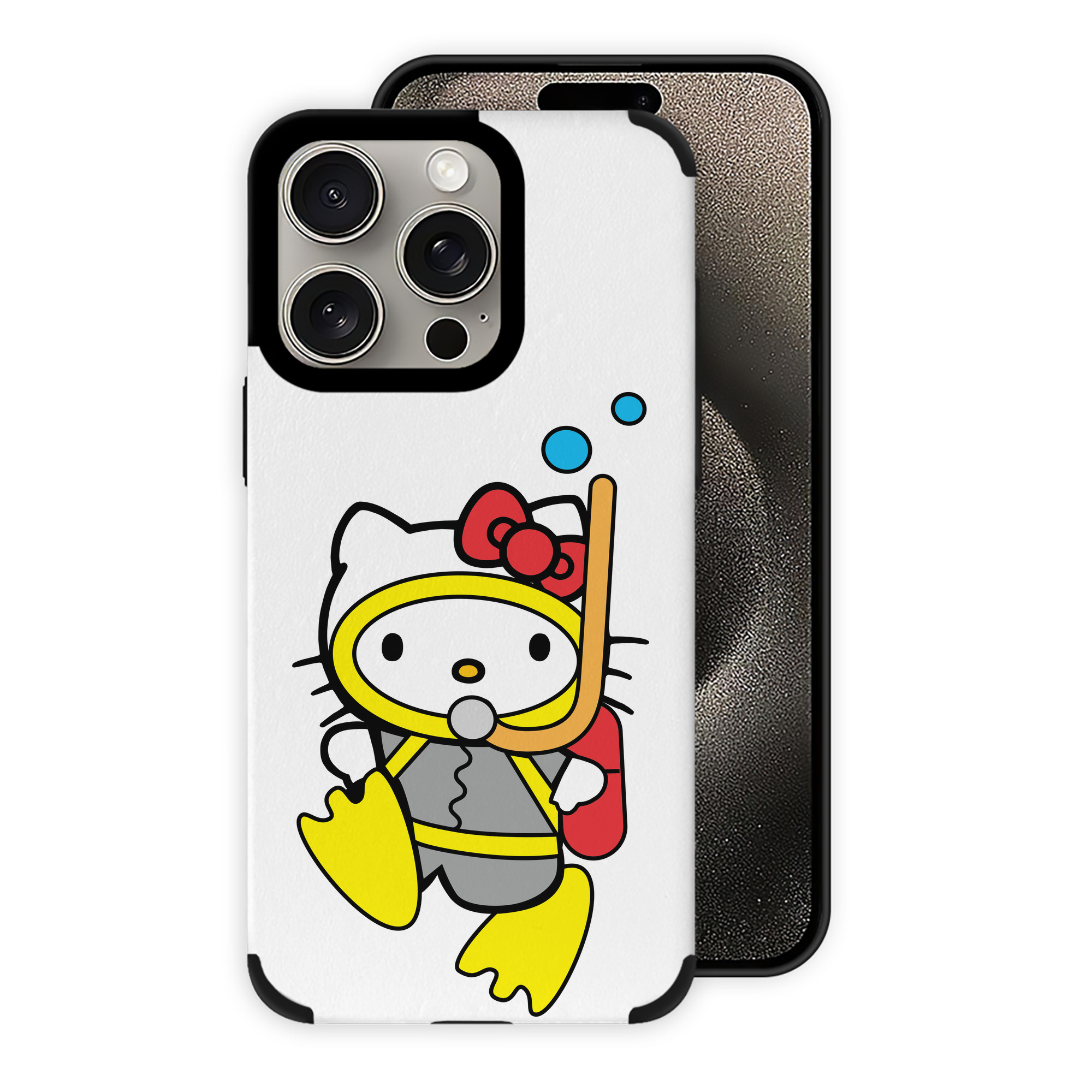 （画像用） Hello Kitty ハローキティ 【iPhone15ProMax対応】 PUレザー スマホケース 耐衝撃＆黄変防止