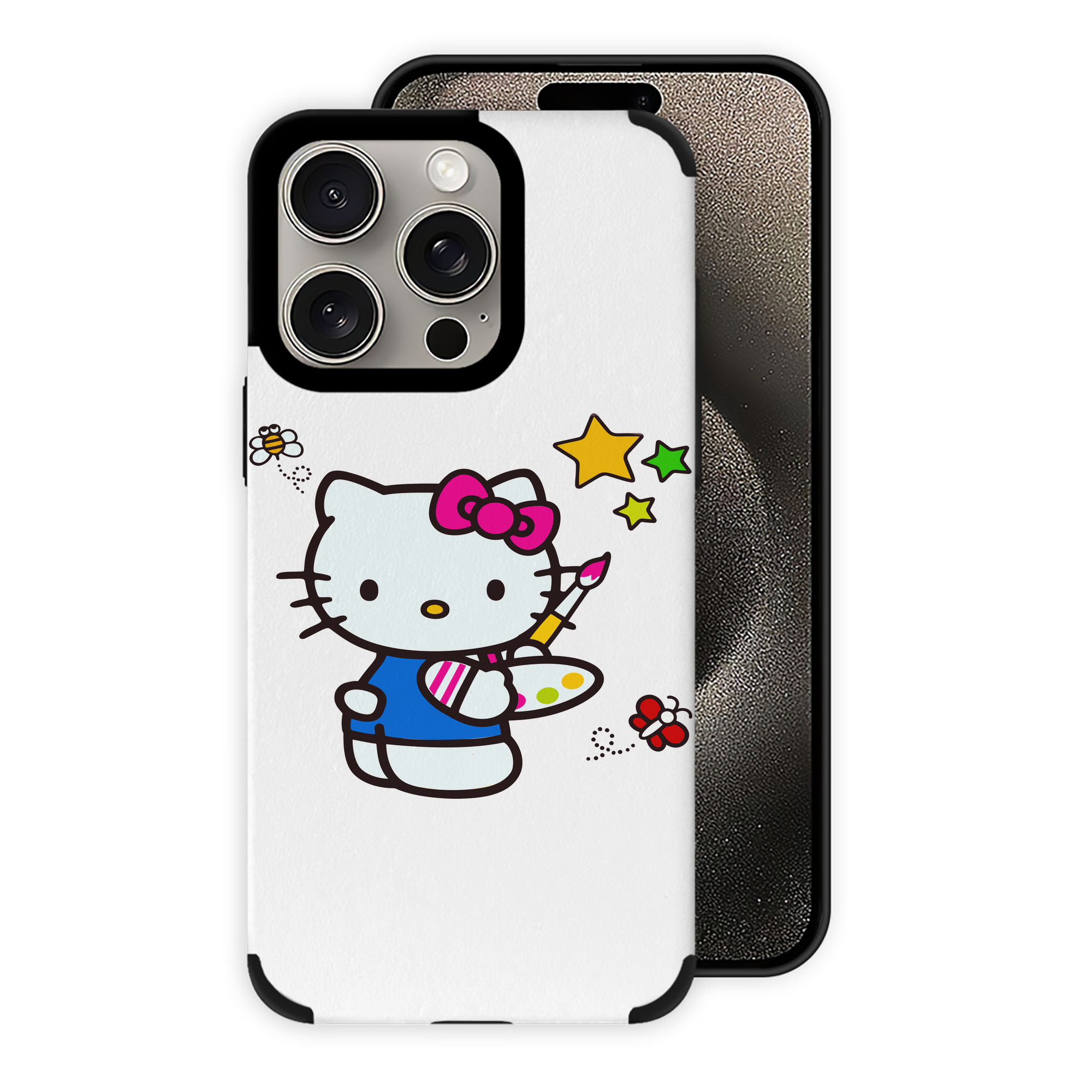 （画像用） Hello Kitty ハローキティ 【iPhone15ProMax対応】 PUレザー スマホケース 耐衝撃＆黄変防止