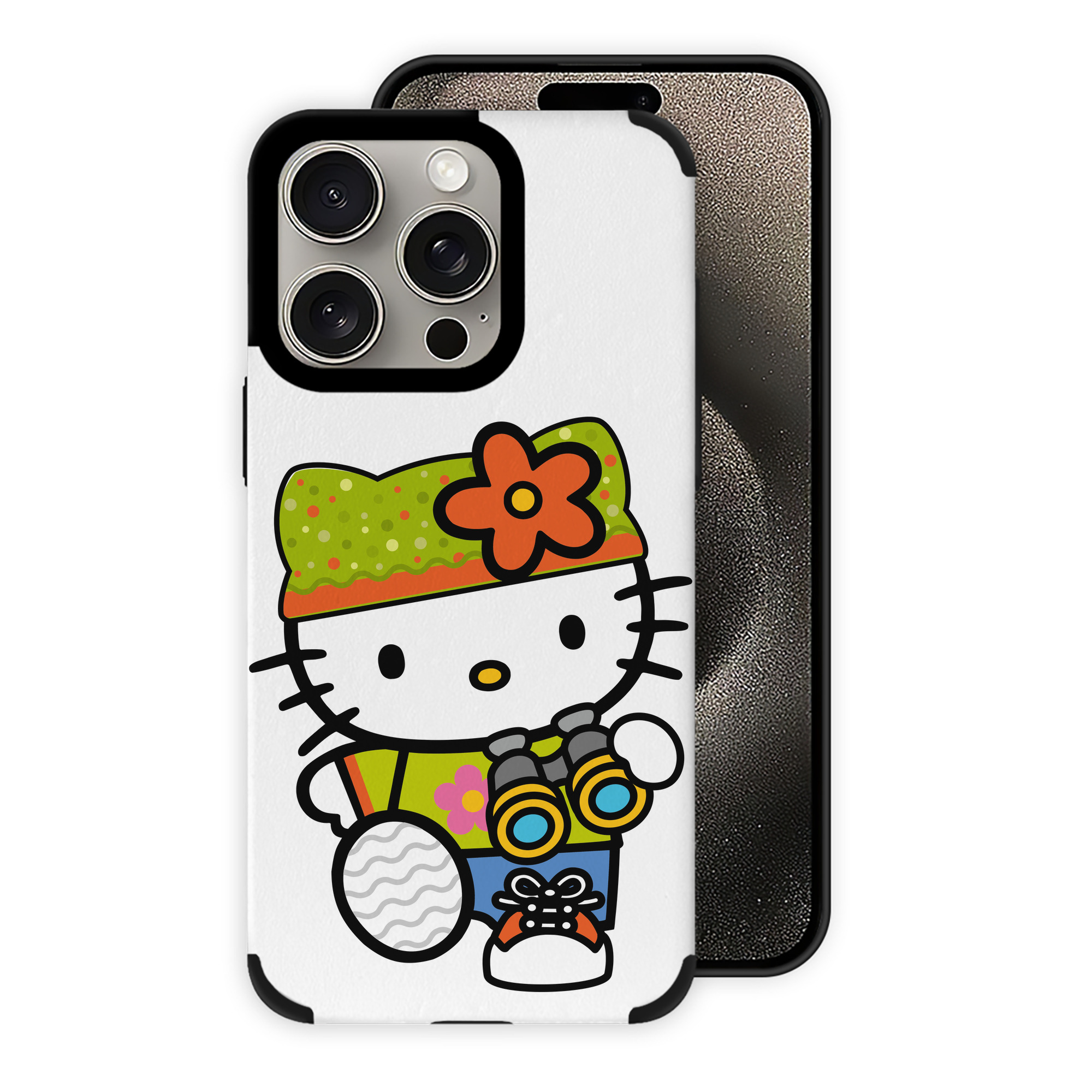 （画像用） Hello Kitty ハローキティ 【iPhone15ProMax対応】 PUレザー スマホケース 耐衝撃＆黄変防止