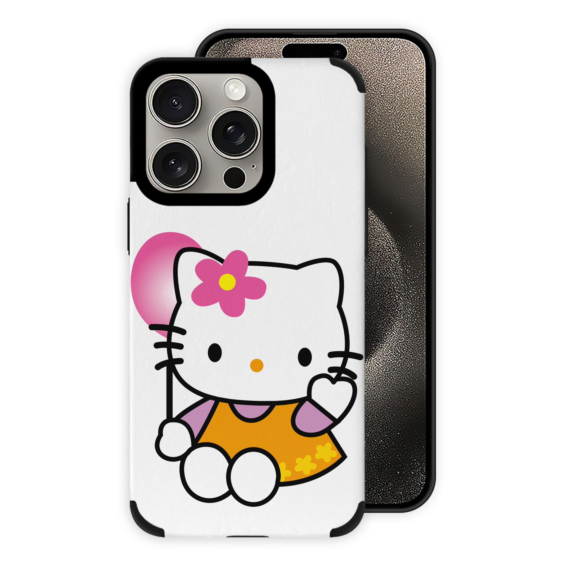 （画像用） Hello Kitty ハローキティ 【iPhone15ProMax対応】 PUレザー スマホケース 耐衝撃＆黄変防止