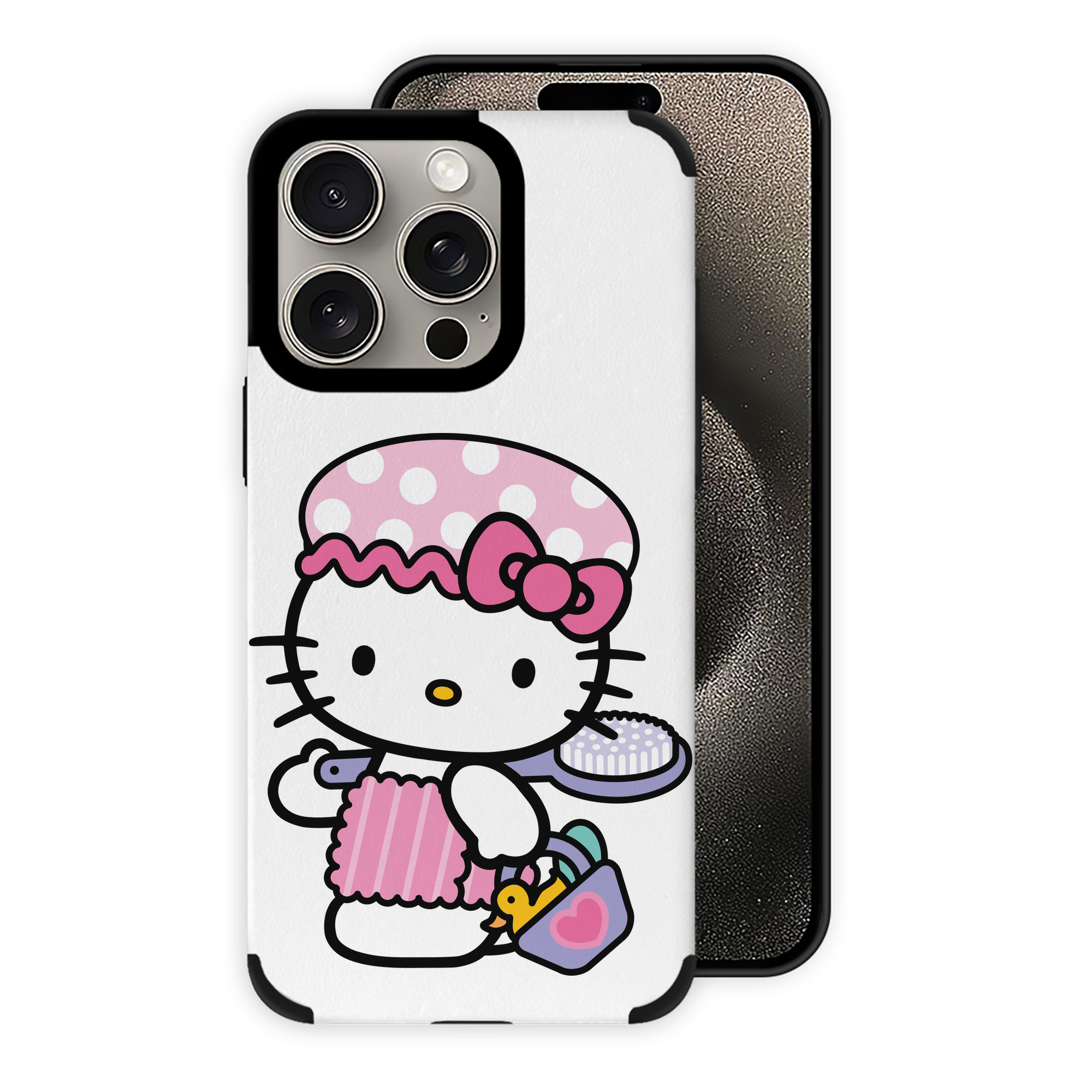 （画像用） Hello Kitty ハローキティ 【iPhone15ProMax対応】 PUレザー スマホケース 耐衝撃＆黄変防止