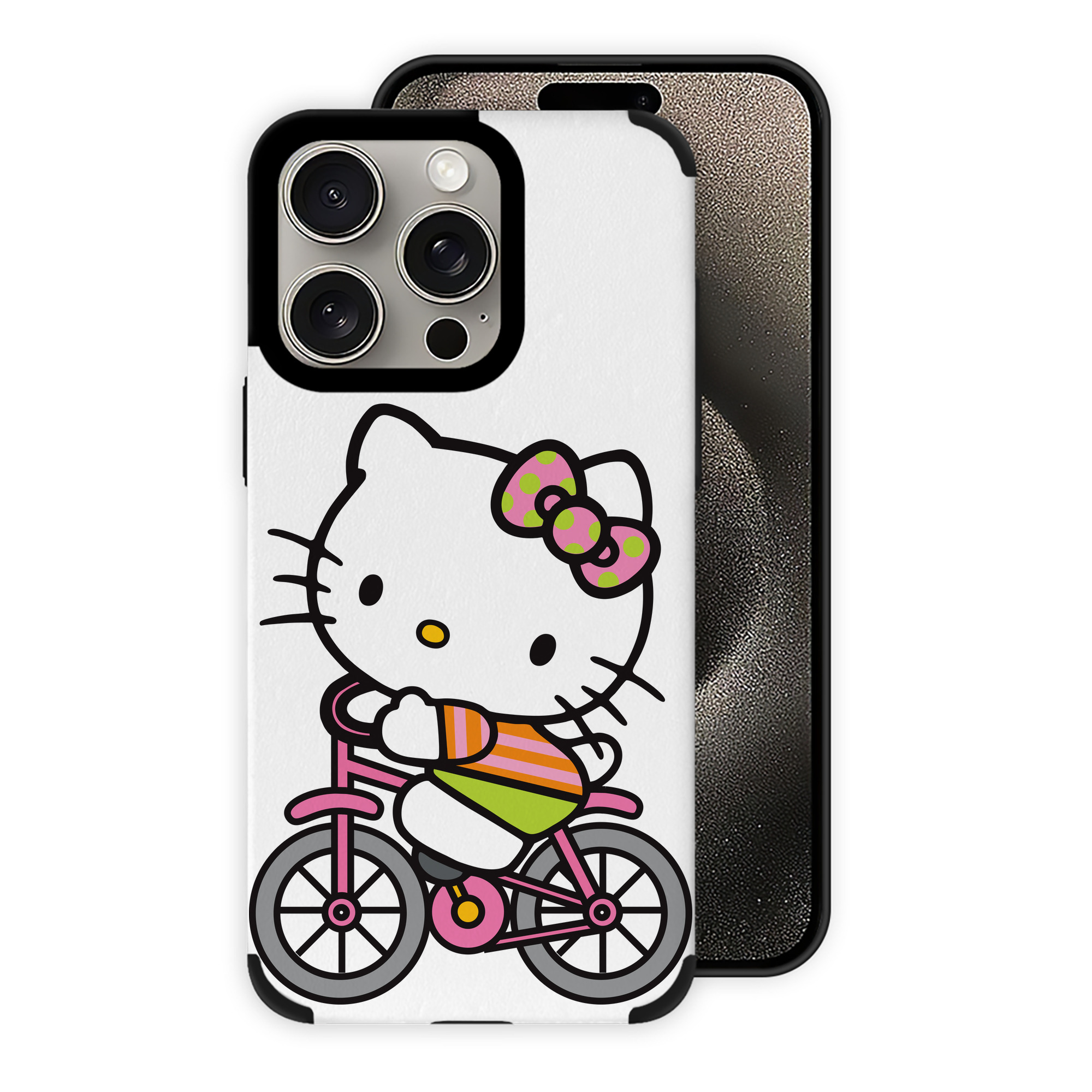 （画像用） Hello Kitty ハローキティ 【iPhone15ProMax対応】 PUレザー スマホケース 耐衝撃＆黄変防止