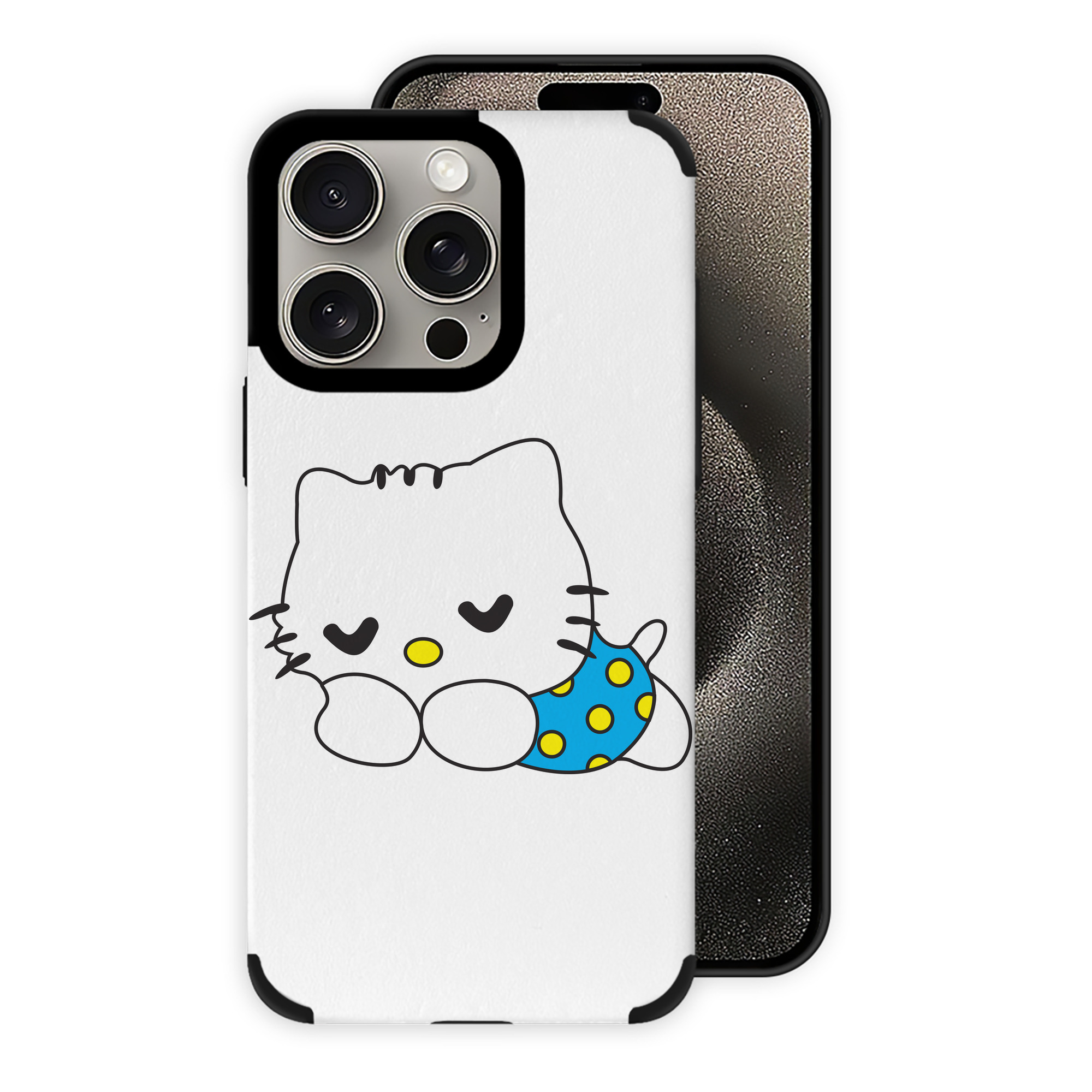 （画像用） Hello Kitty ハローキティ 【iPhone15ProMax対応】 PUレザー スマホケース 耐衝撃＆黄変防止
