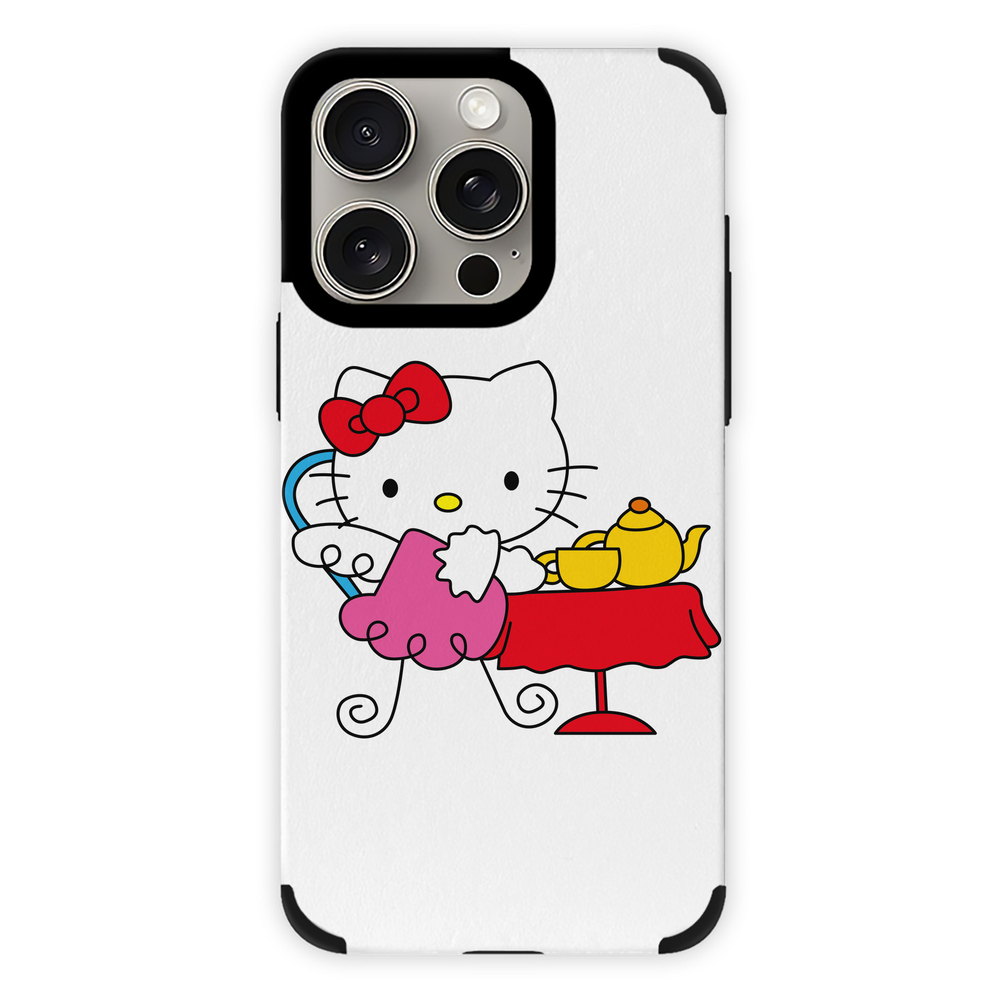 （画像用） Hello Kitty ハローキティ 【iPhone15ProMax対応】 PUレザー スマホケース 耐衝撃＆黄変防止