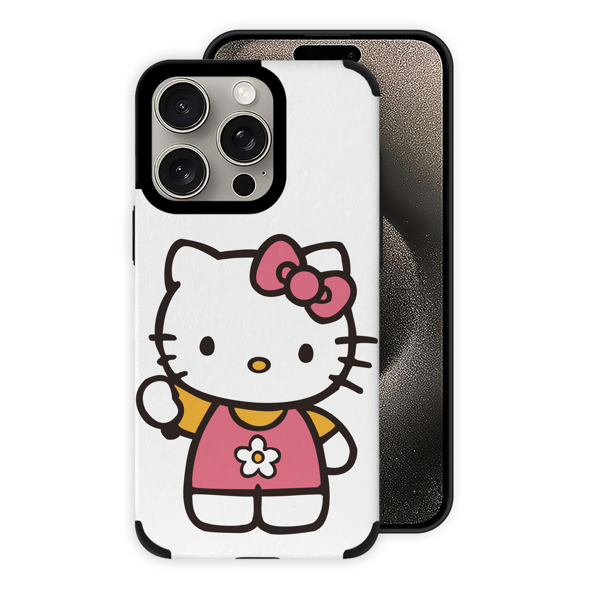 （画像用） Hello Kitty ハローキティ 【iPhone15ProMax対応】 PUレザー スマホケース 耐衝撃＆黄変防止