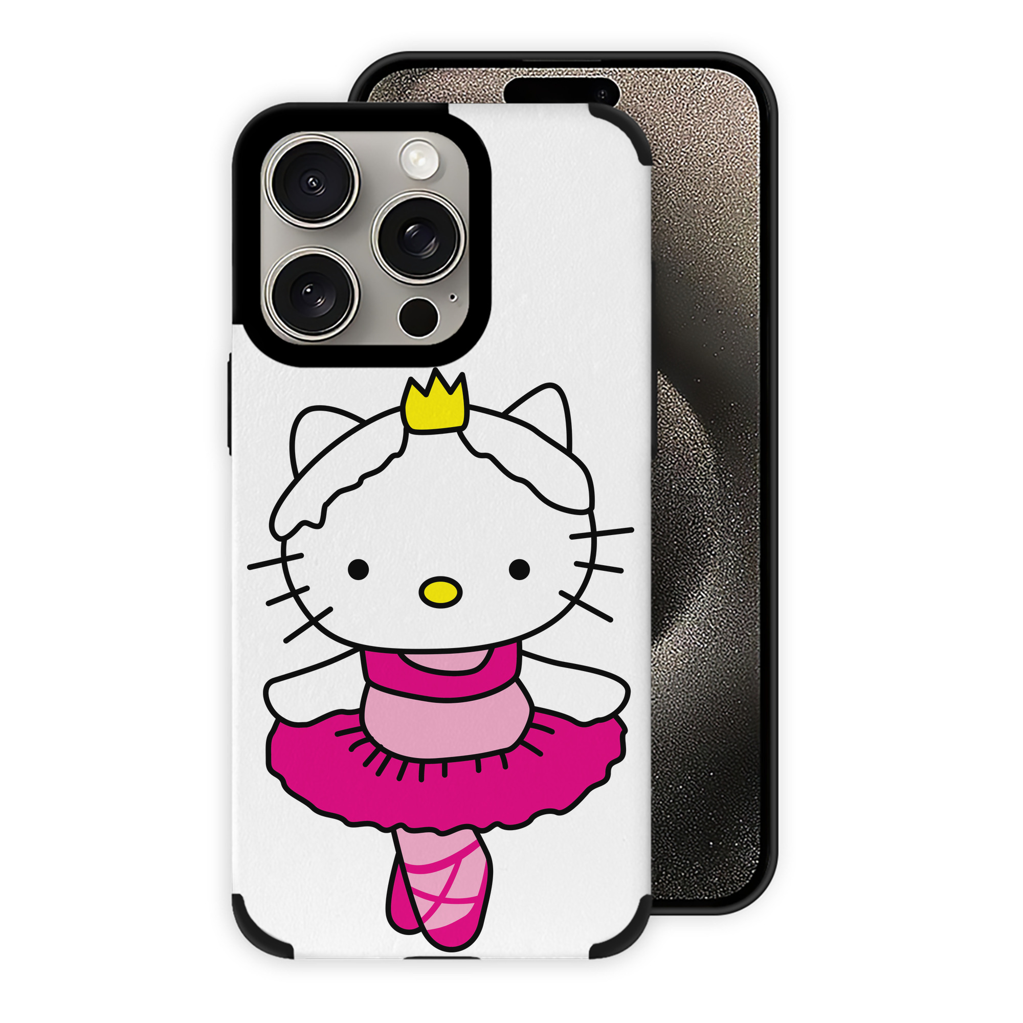 （画像用） Hello Kitty ハローキティ 【iPhone15ProMax対応】 PUレザー スマホケース 耐衝撃＆黄変防止