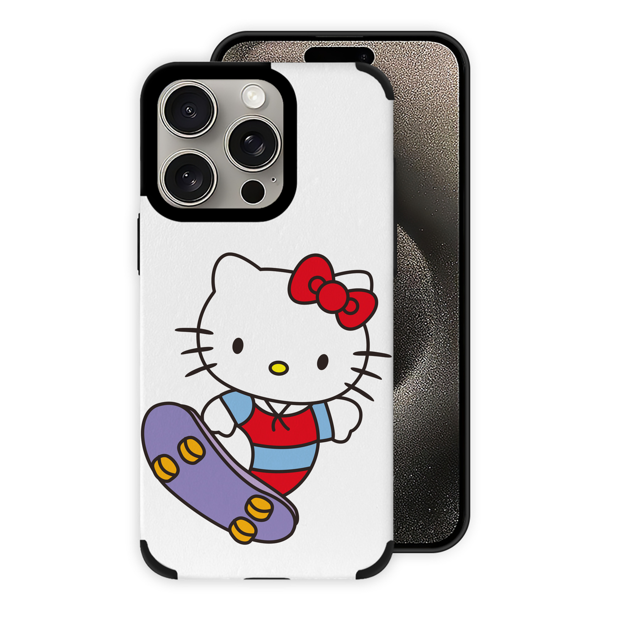 （画像用） Hello Kitty ハローキティ 【iPhone15ProMax対応】 PUレザー スマホケース 耐衝撃＆黄変防止