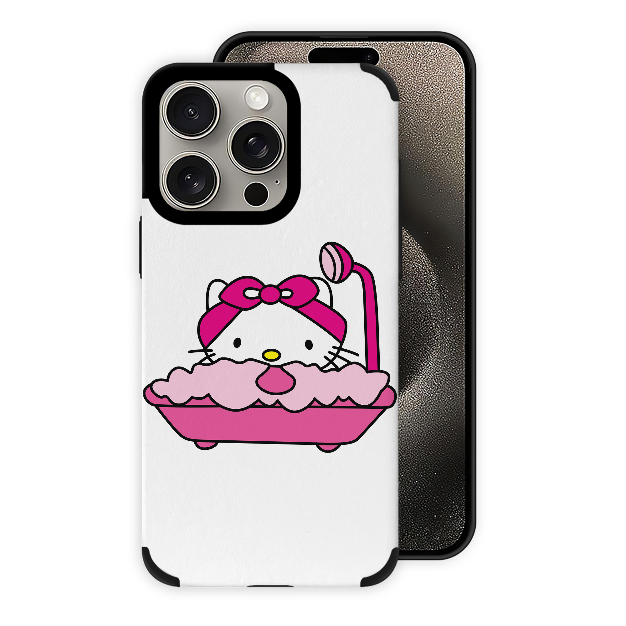 （画像用） Hello Kitty ハローキティ 【iPhone15ProMax対応】 PUレザー スマホケース 耐衝撃＆黄変防止