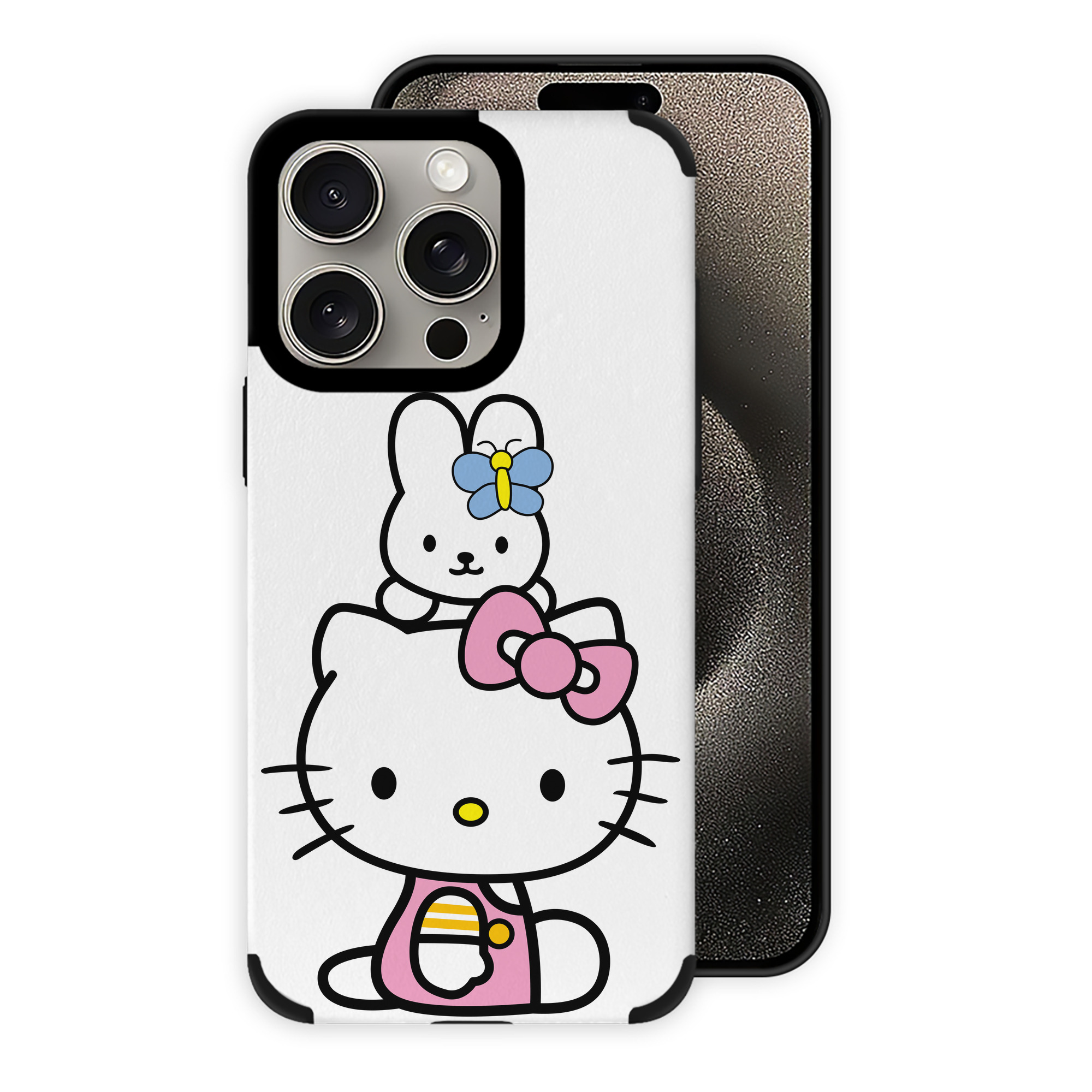 （画像用） Hello Kitty ハローキティ 【iPhone15ProMax対応】 PUレザー スマホケース 耐衝撃＆黄変防止