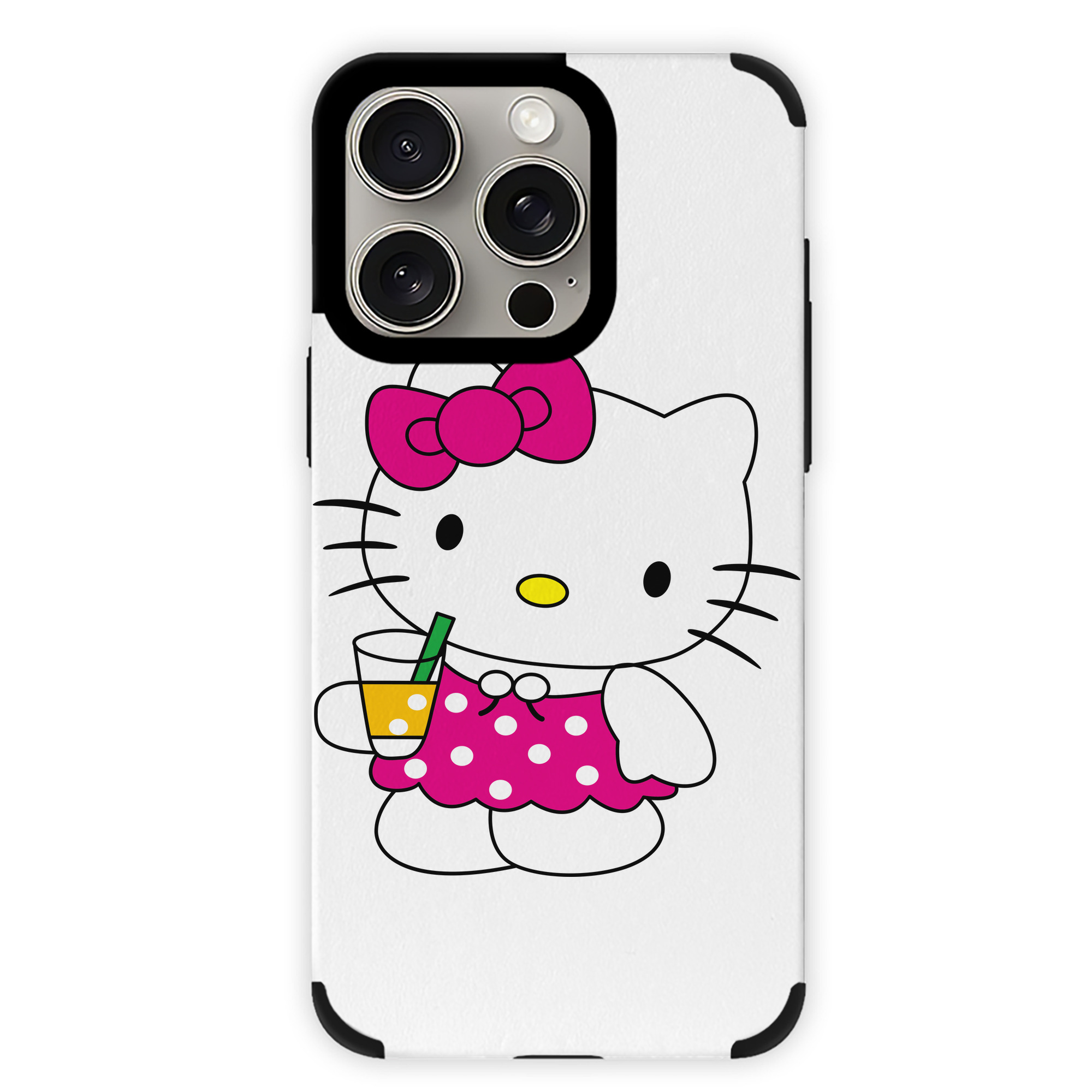 （画像用） Hello Kitty ハローキティ 【iPhone15ProMax対応】 PUレザー スマホケース 耐衝撃＆黄変防止
