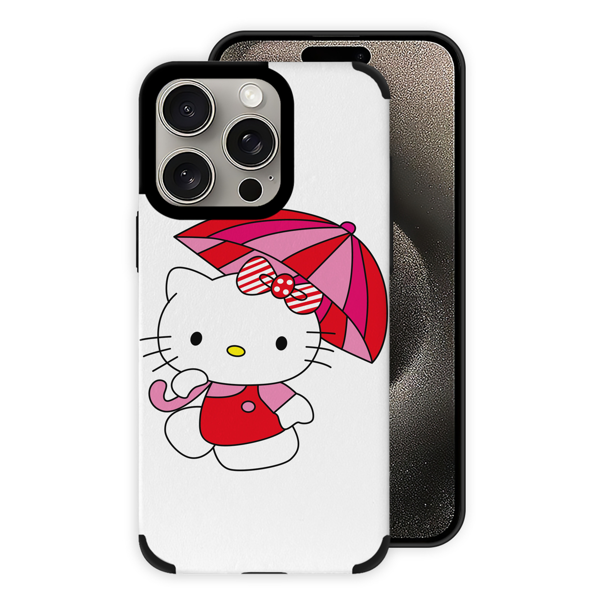 （画像用） Hello Kitty ハローキティ 【iPhone15ProMax対応】 PUレザー スマホケース 耐衝撃＆黄変防止