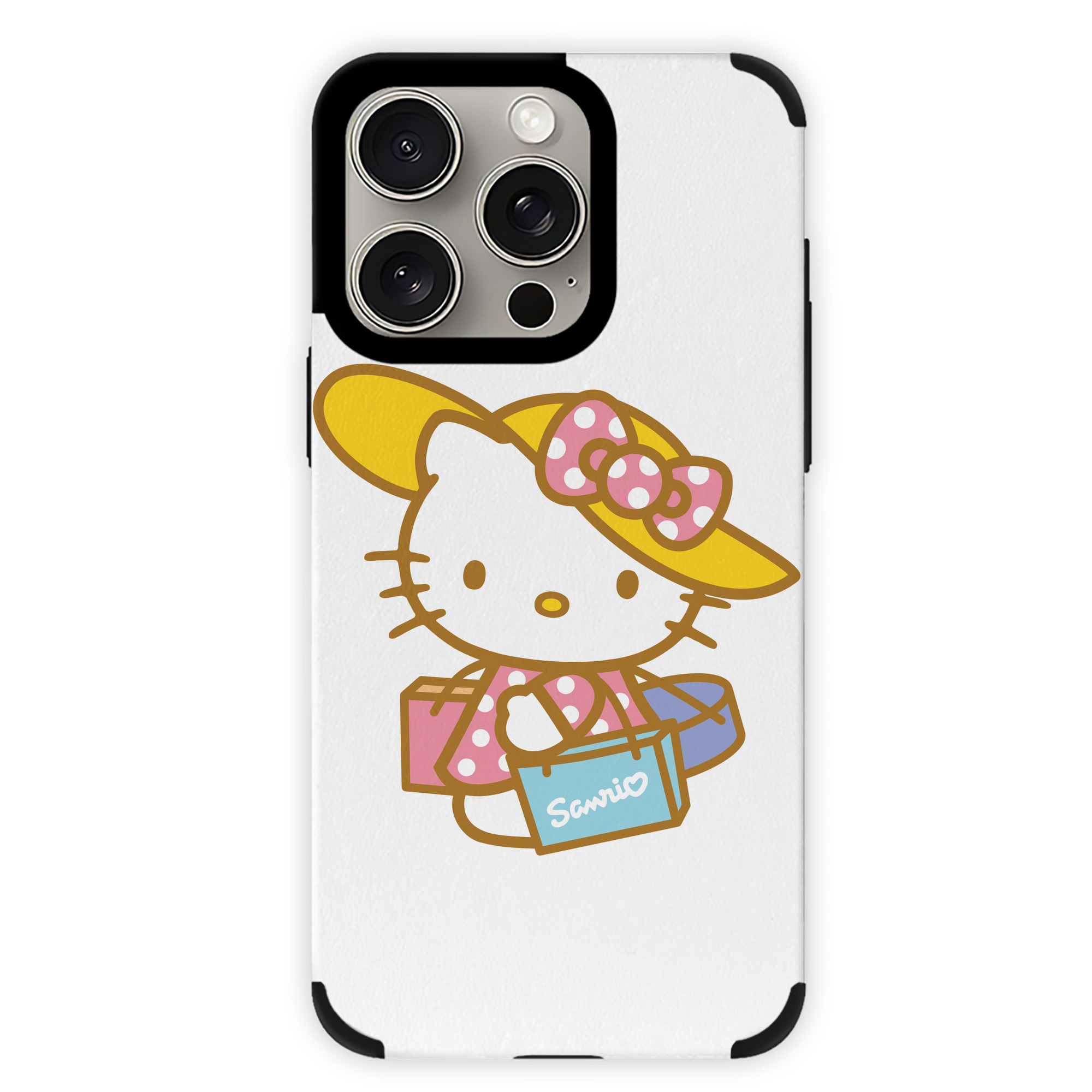 （画像用） Hello Kitty ハローキティ 【iPhone15ProMax対応】 PUレザー スマホケース 耐衝撃＆黄変防止