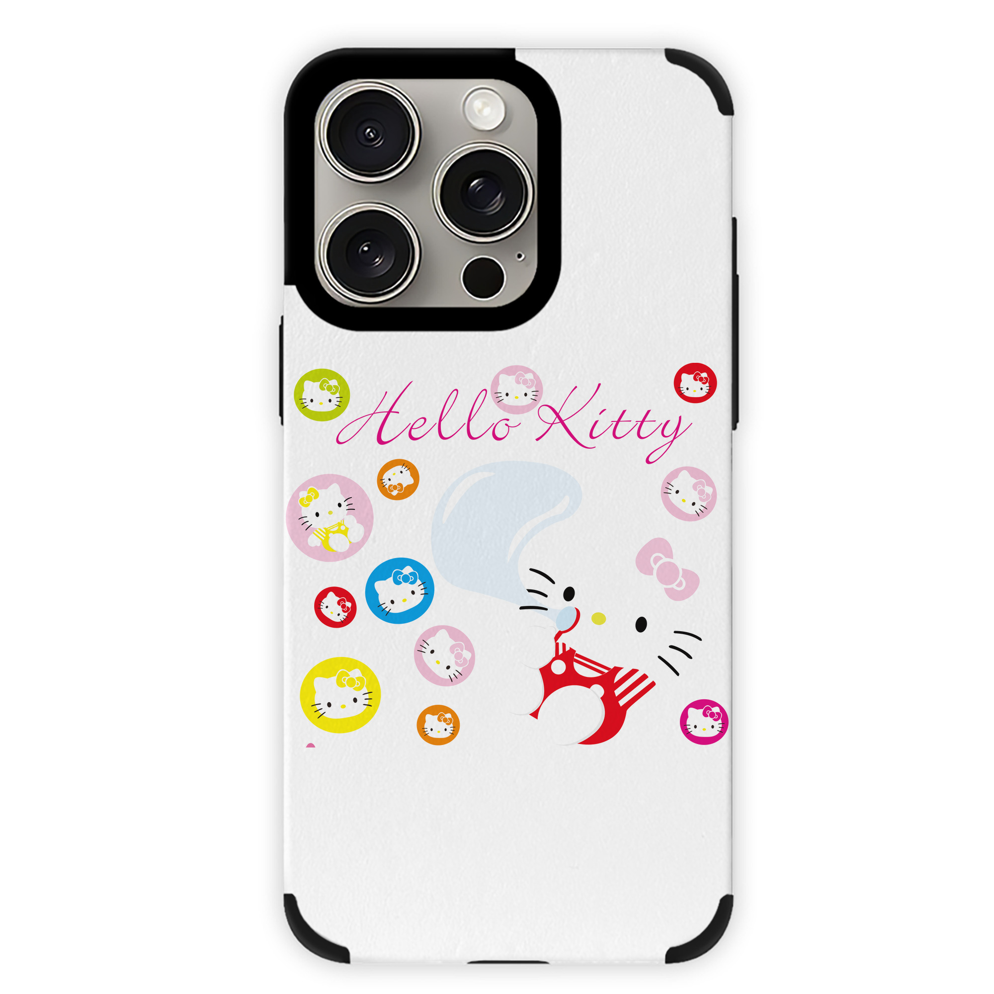 （画像用） Hello Kitty ハローキティ 【iPhone15ProMax対応】 PUレザー スマホケース 耐衝撃＆黄変防止