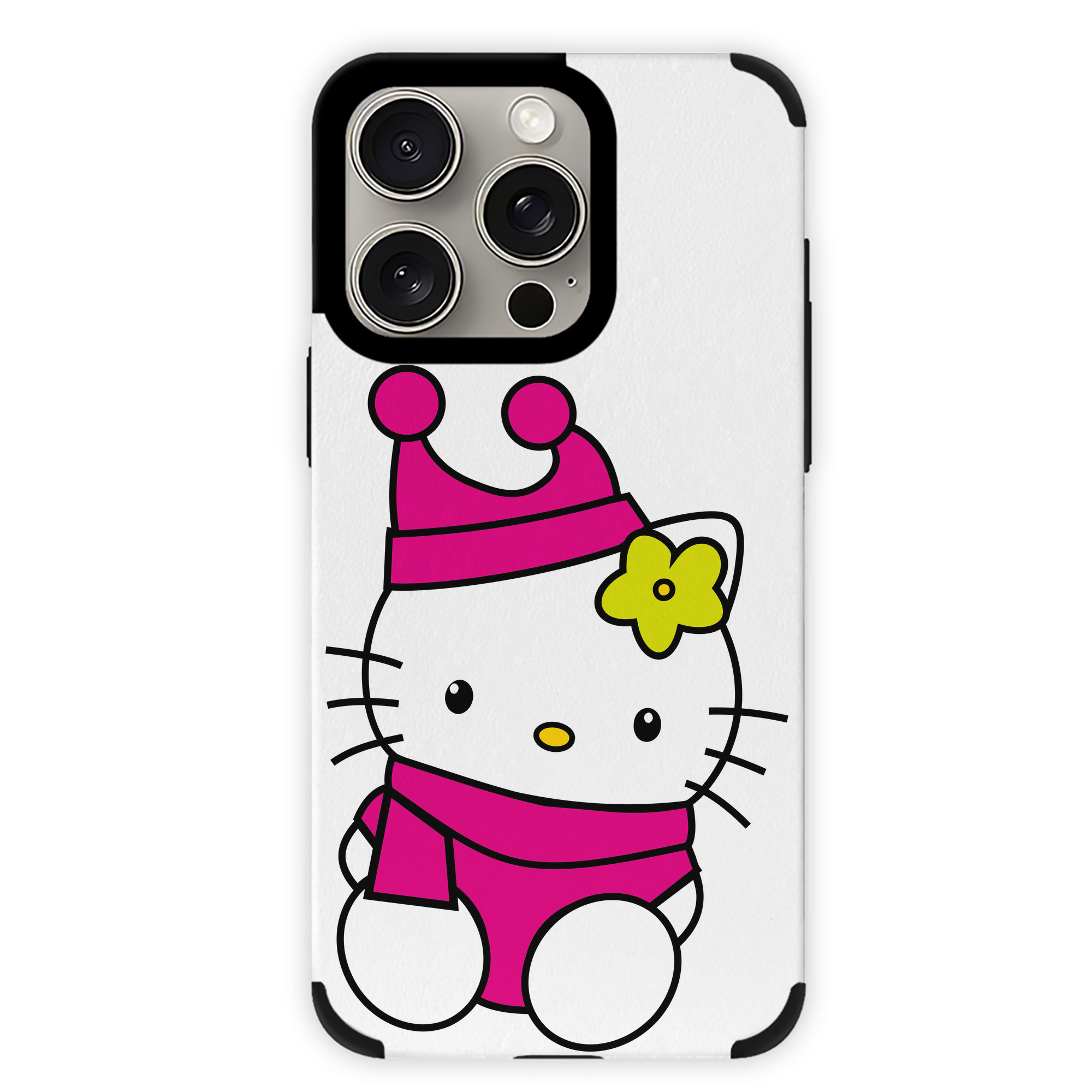 （画像用） Hello Kitty ハローキティ 【iPhone15ProMax対応】 PUレザー スマホケース 耐衝撃＆黄変防止