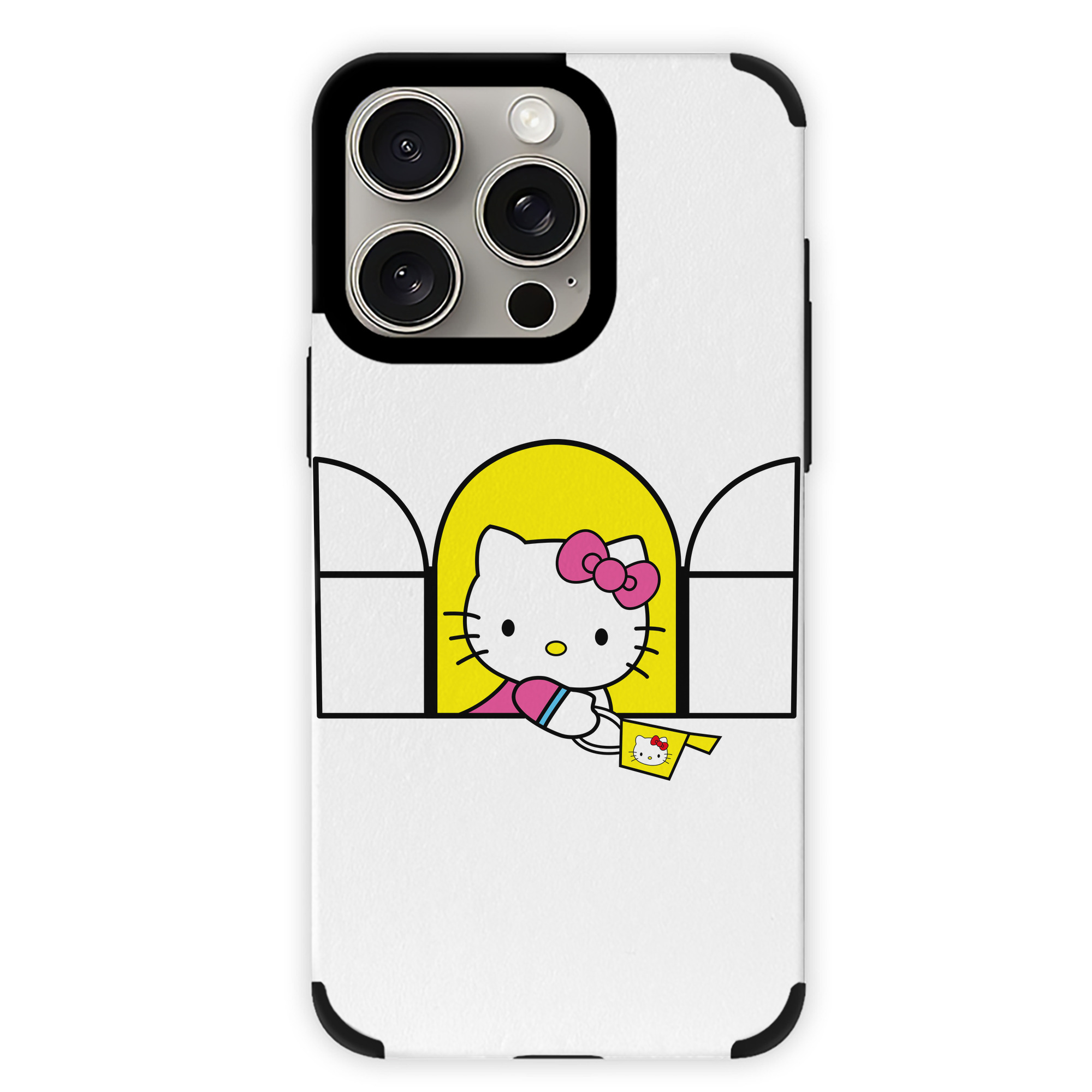 （画像用） Hello Kitty ハローキティ 【iPhone15ProMax対応】 PUレザー スマホケース 耐衝撃＆黄変防止
