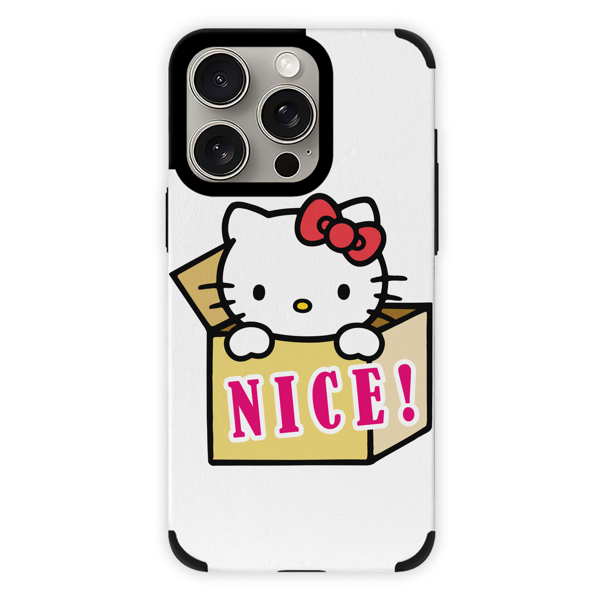 （画像用） Hello Kitty ハローキティ 【iPhone15ProMax対応】 PUレザー スマホケース 耐衝撃＆黄変防止