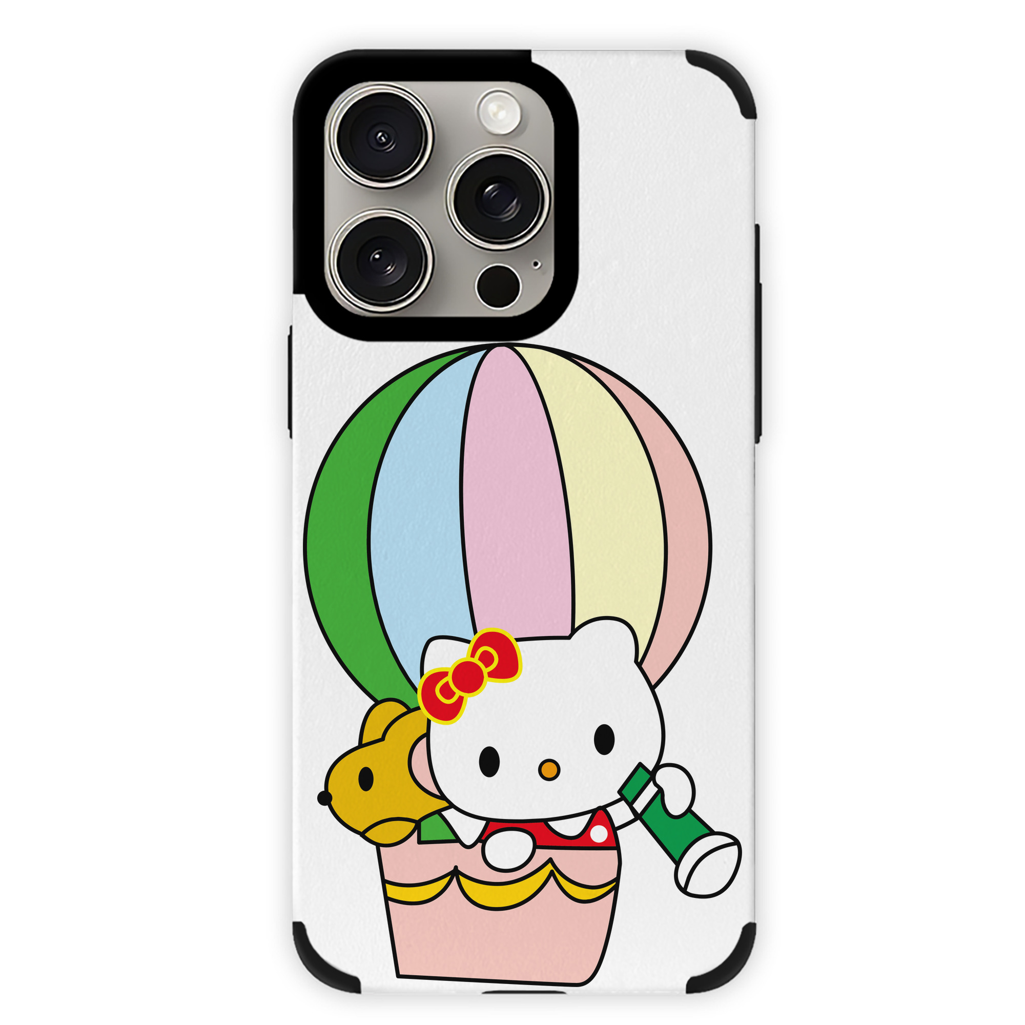 （画像用） Hello Kitty ハローキティ 【iPhone15ProMax対応】 PUレザー スマホケース 耐衝撃＆黄変防止