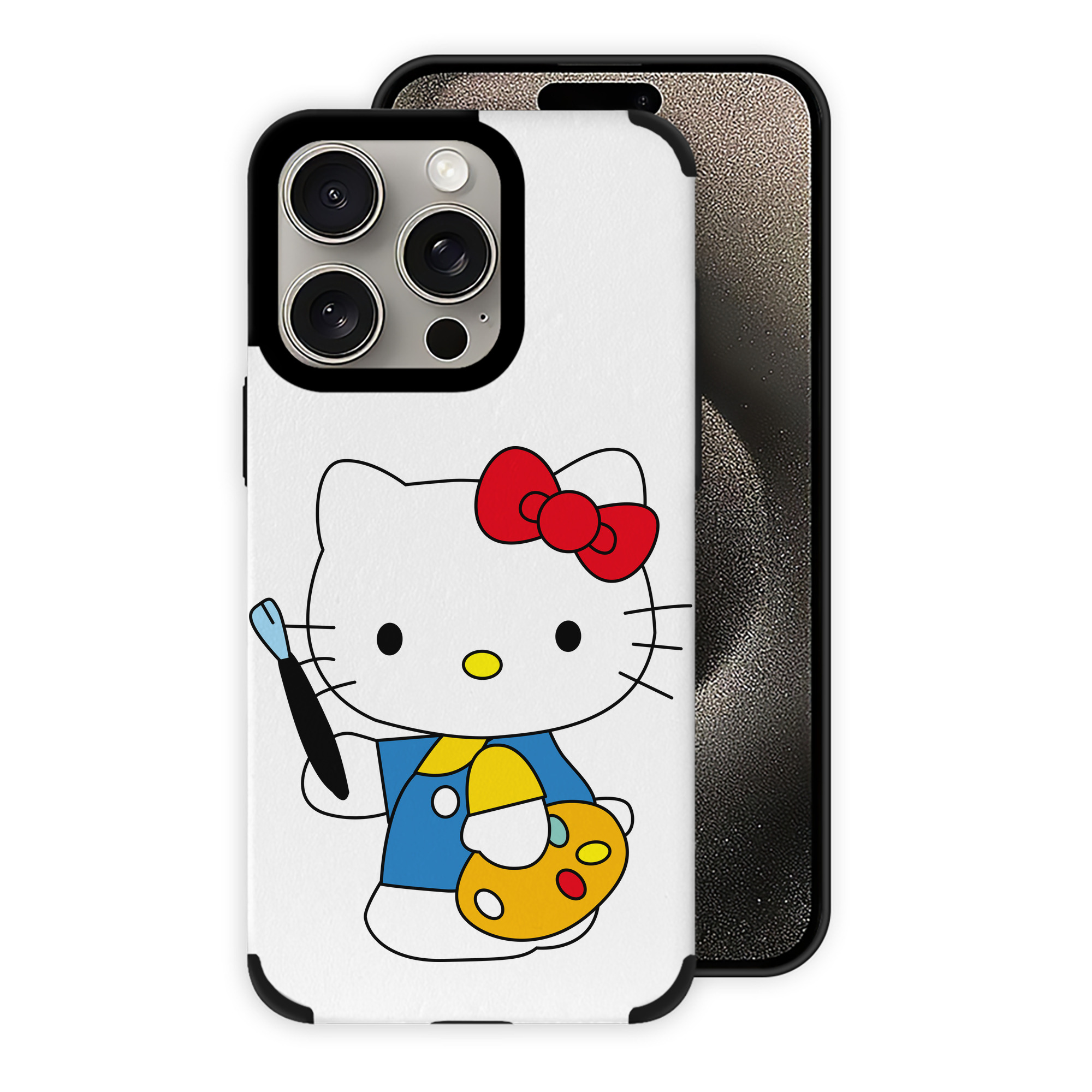 （画像用） Hello Kitty ハローキティ 【iPhone15ProMax対応】 PUレザー スマホケース 耐衝撃＆黄変防止