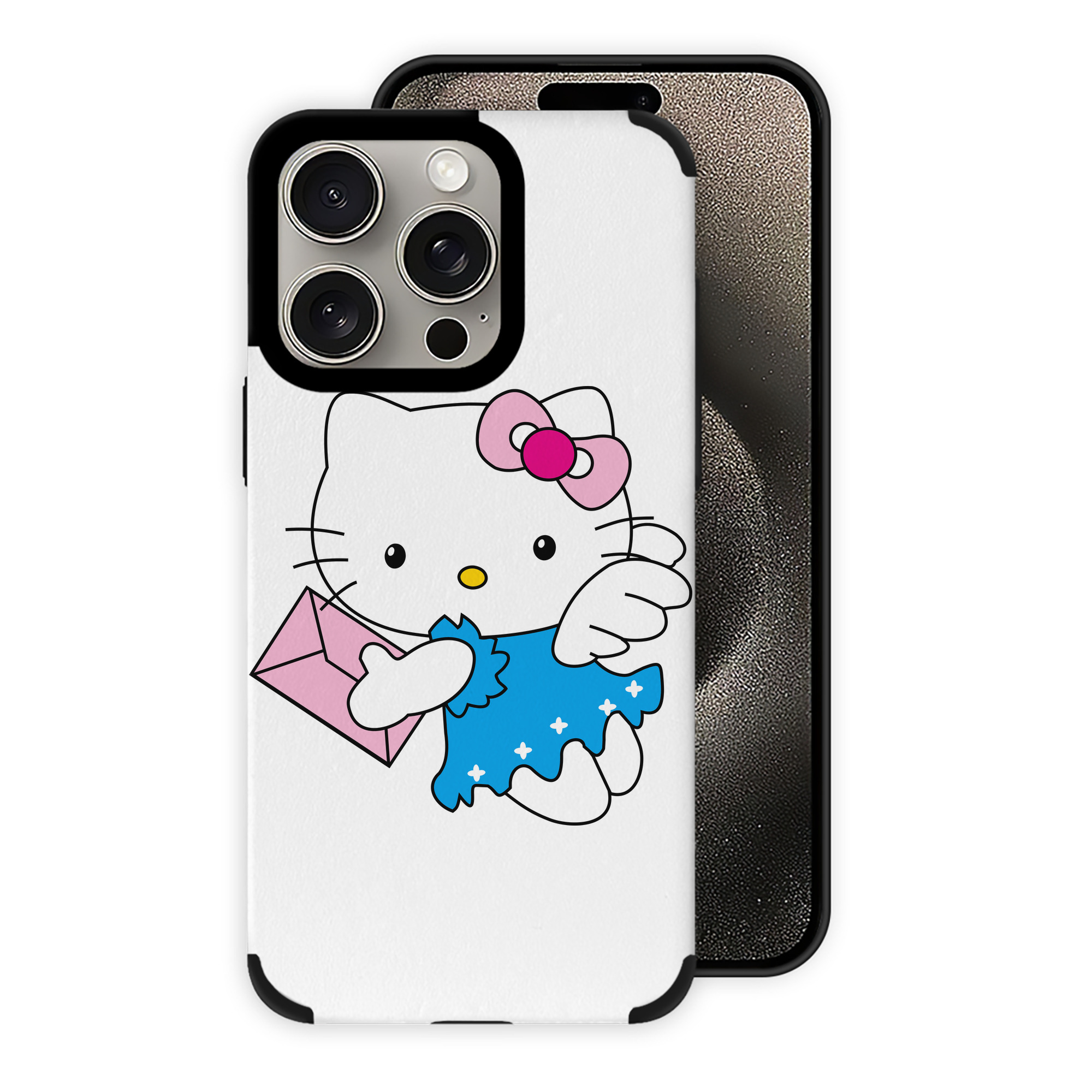 （画像用） Hello Kitty ハローキティ 【iPhone15ProMax対応】 PUレザー スマホケース 耐衝撃＆黄変防止