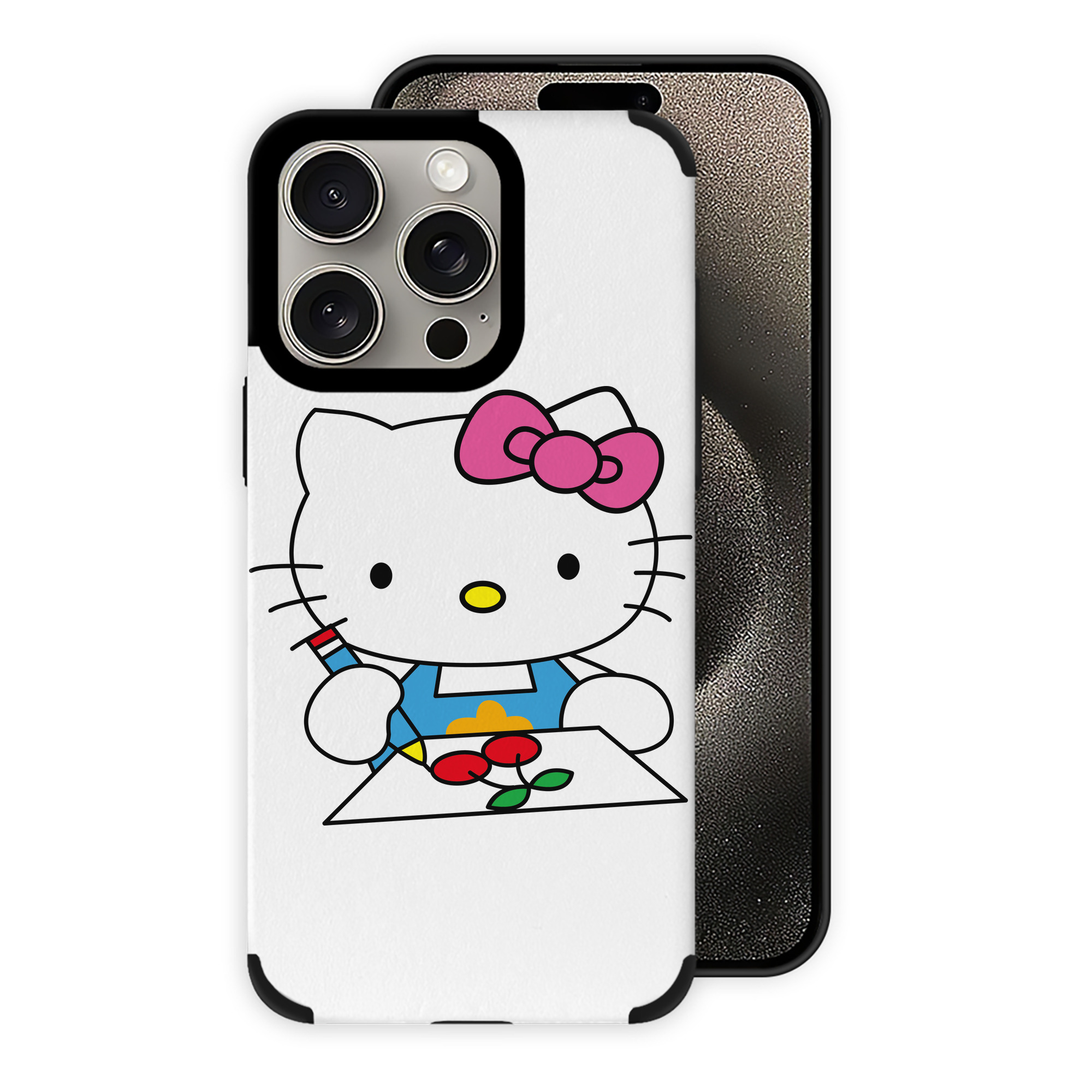 （画像用） Hello Kitty ハローキティ 【iPhone15ProMax対応】 PUレザー スマホケース 耐衝撃＆黄変防止